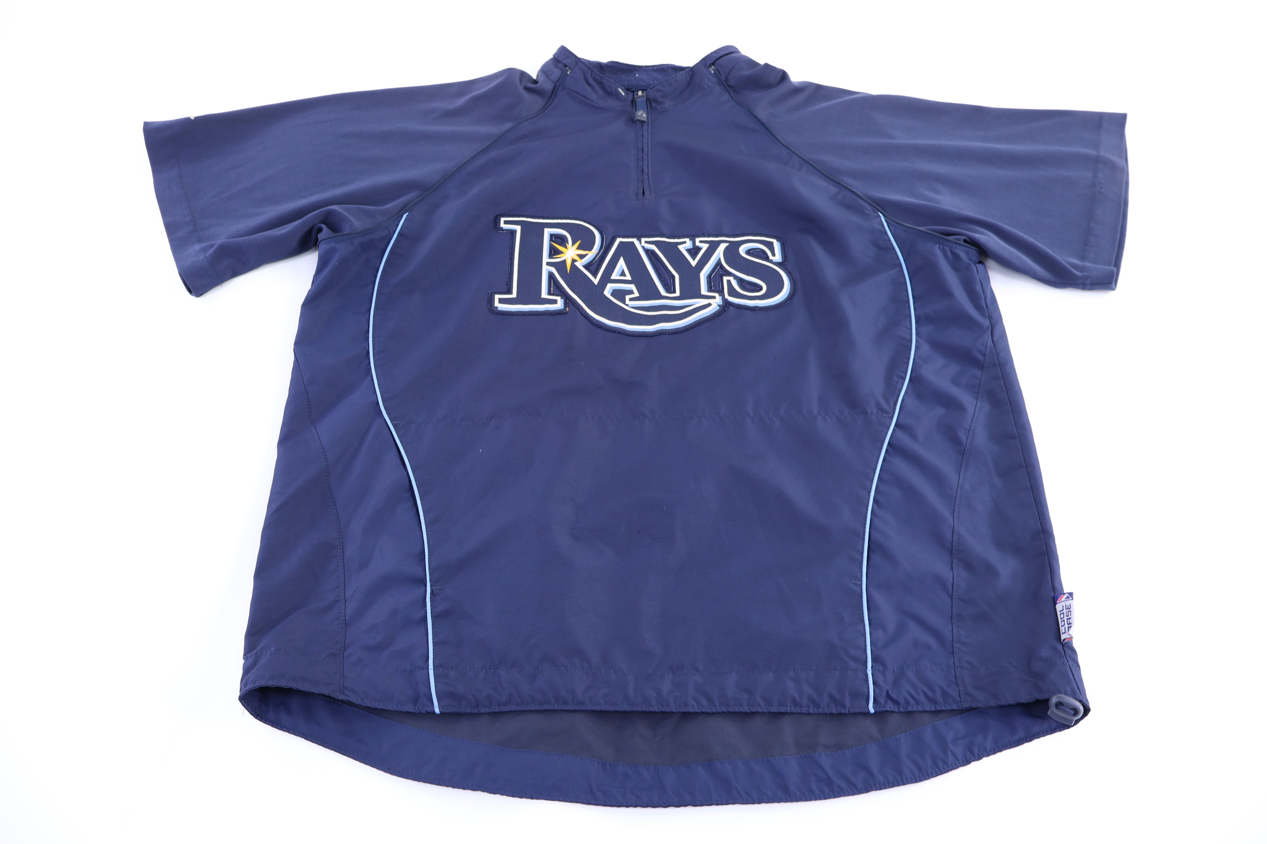Majestic Tampa Bay Rays Short Sleeve Pullover Windbreaker