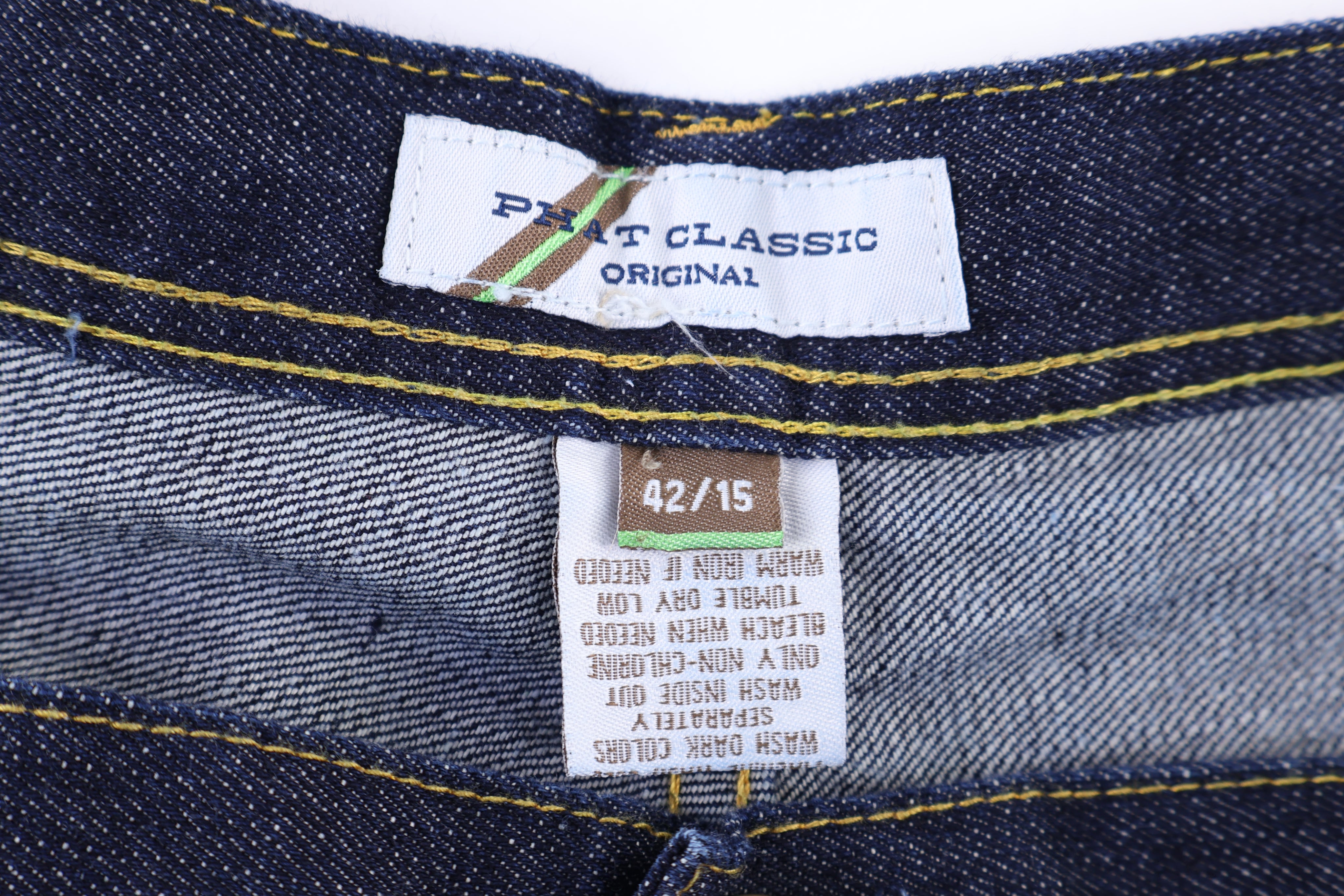 Y2K Phat Classic Dark Wash Denim Shorts