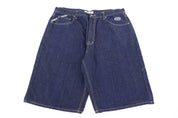 Y2K Phat Classic Dark Wash Denim Shorts