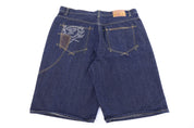 Y2K Phat Classic Dark Wash Denim Shorts