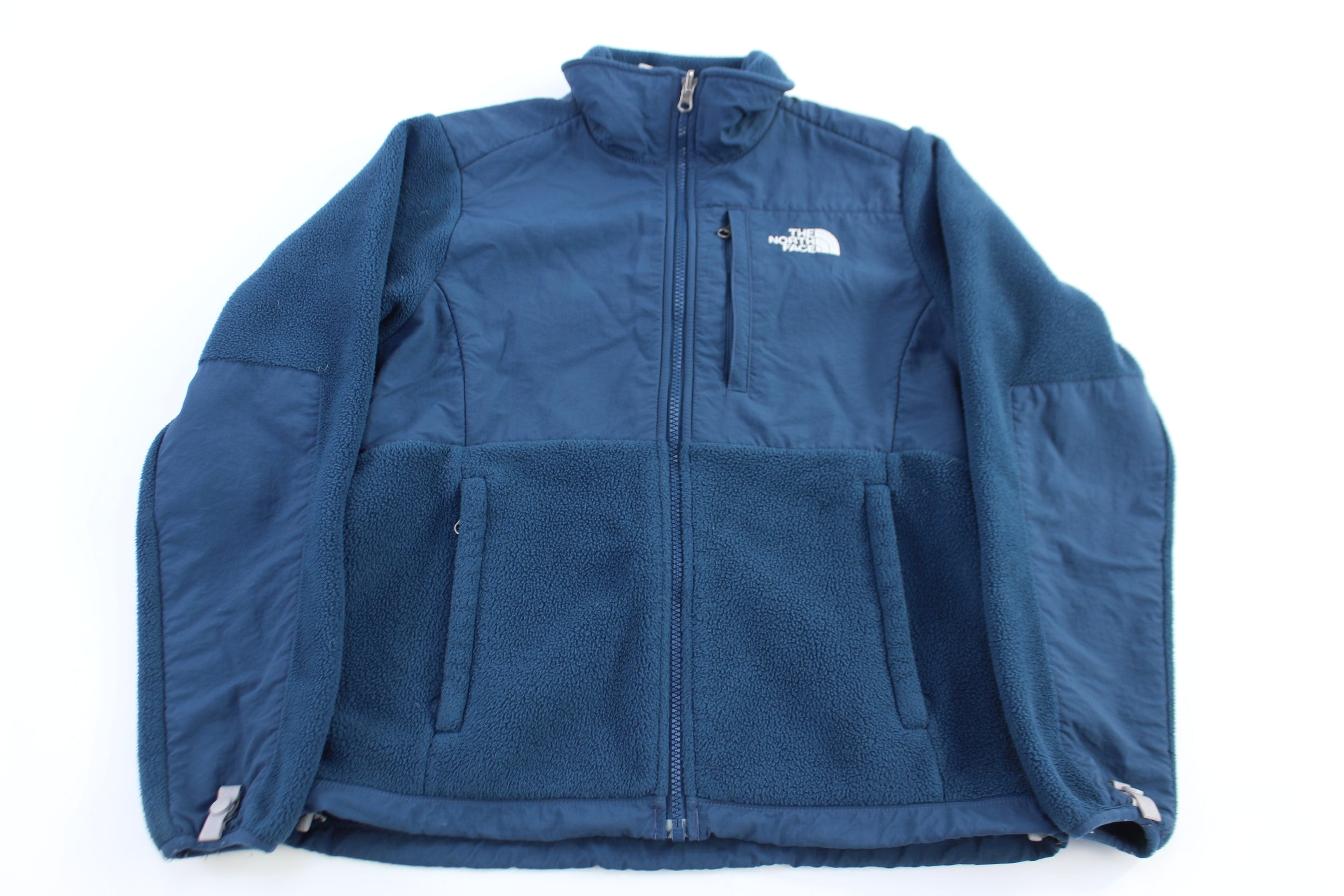Women's The North Face Embroidered Logo Blue Full Zip Jacket