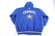 90's Dallas Cowboys Football Full Zip Puffer Jacket