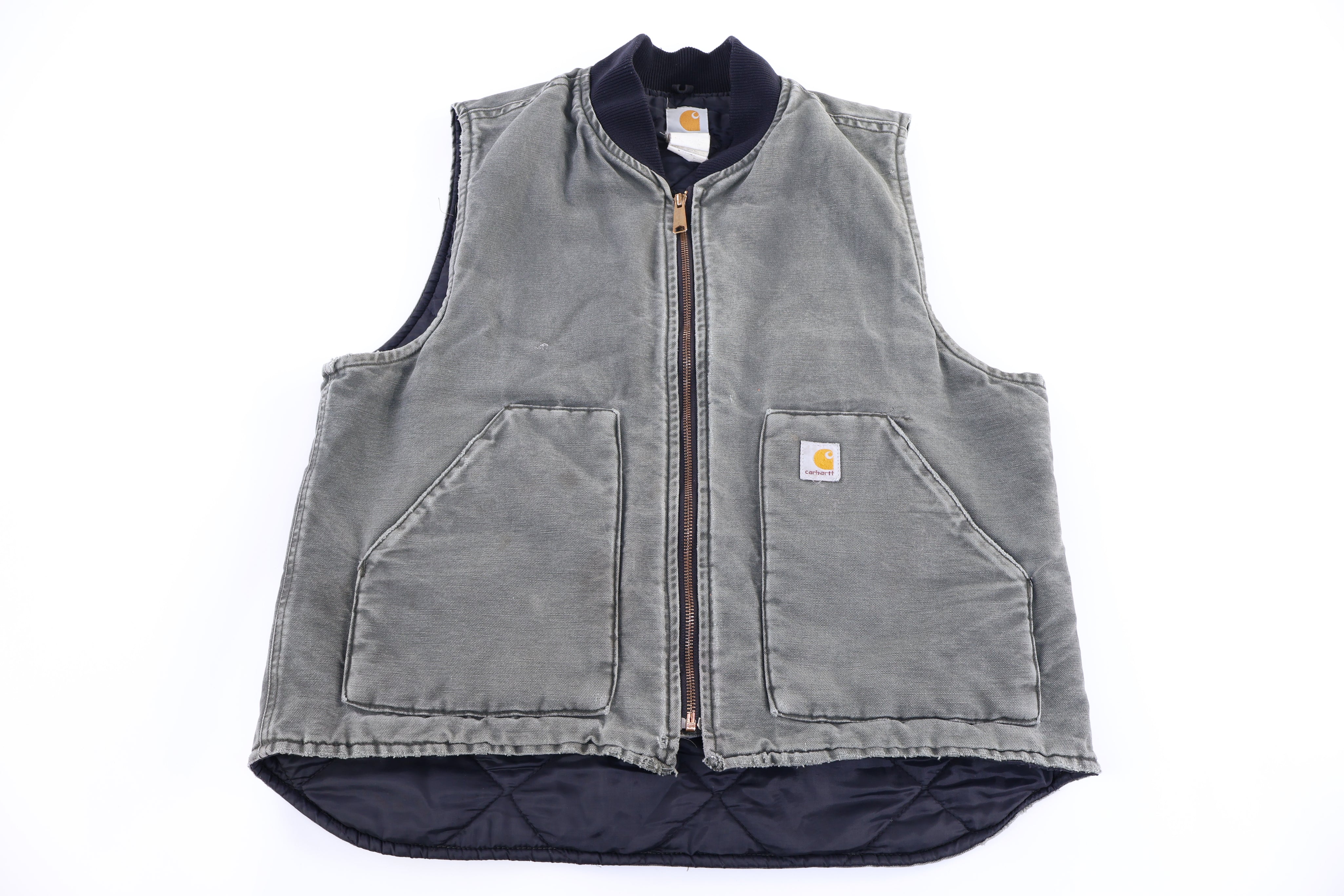 Carhartt Logo Patch Green Full Zip Vest