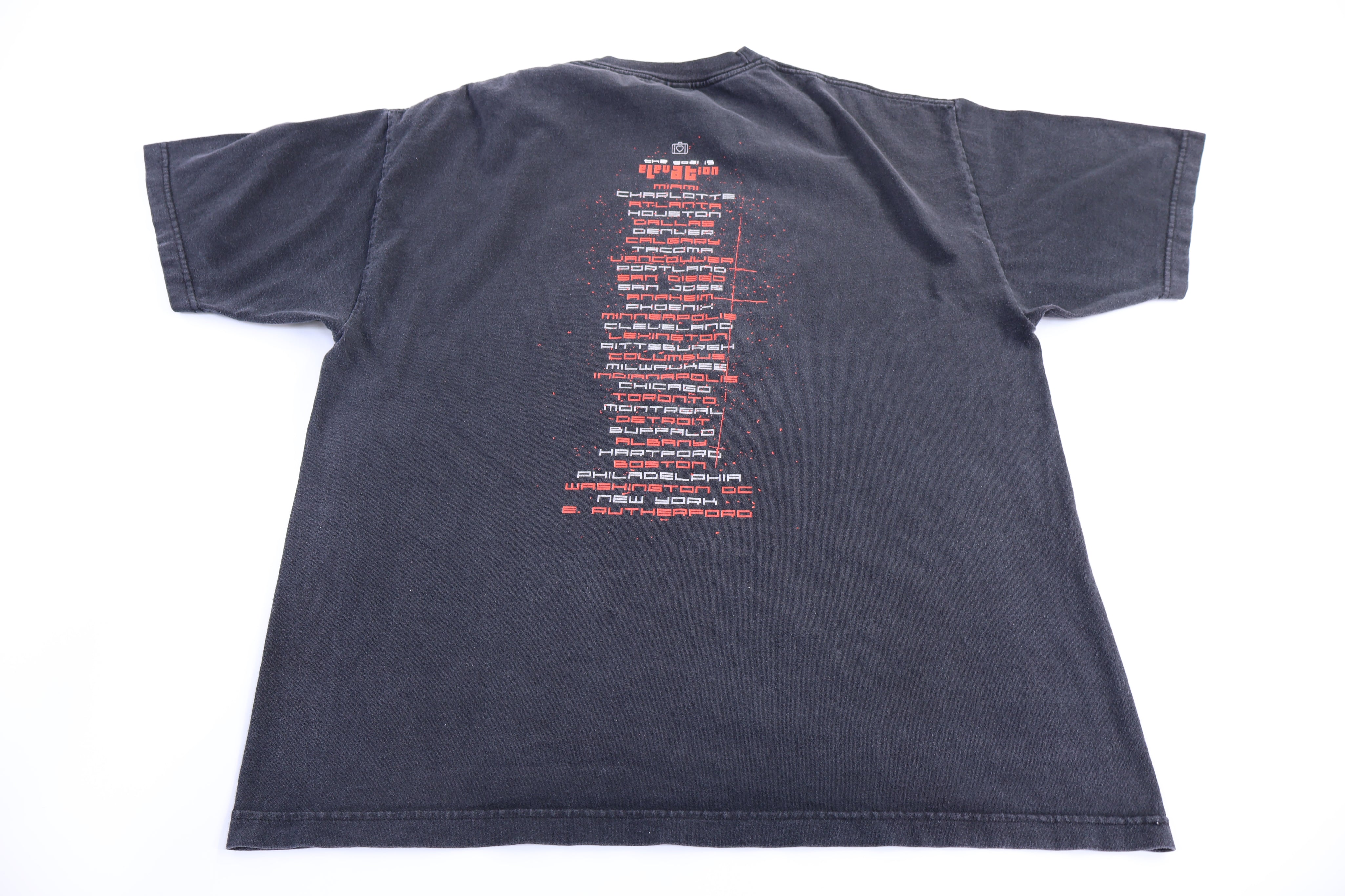 2001 U2 The Goal Is Elevation Tour T-shirt