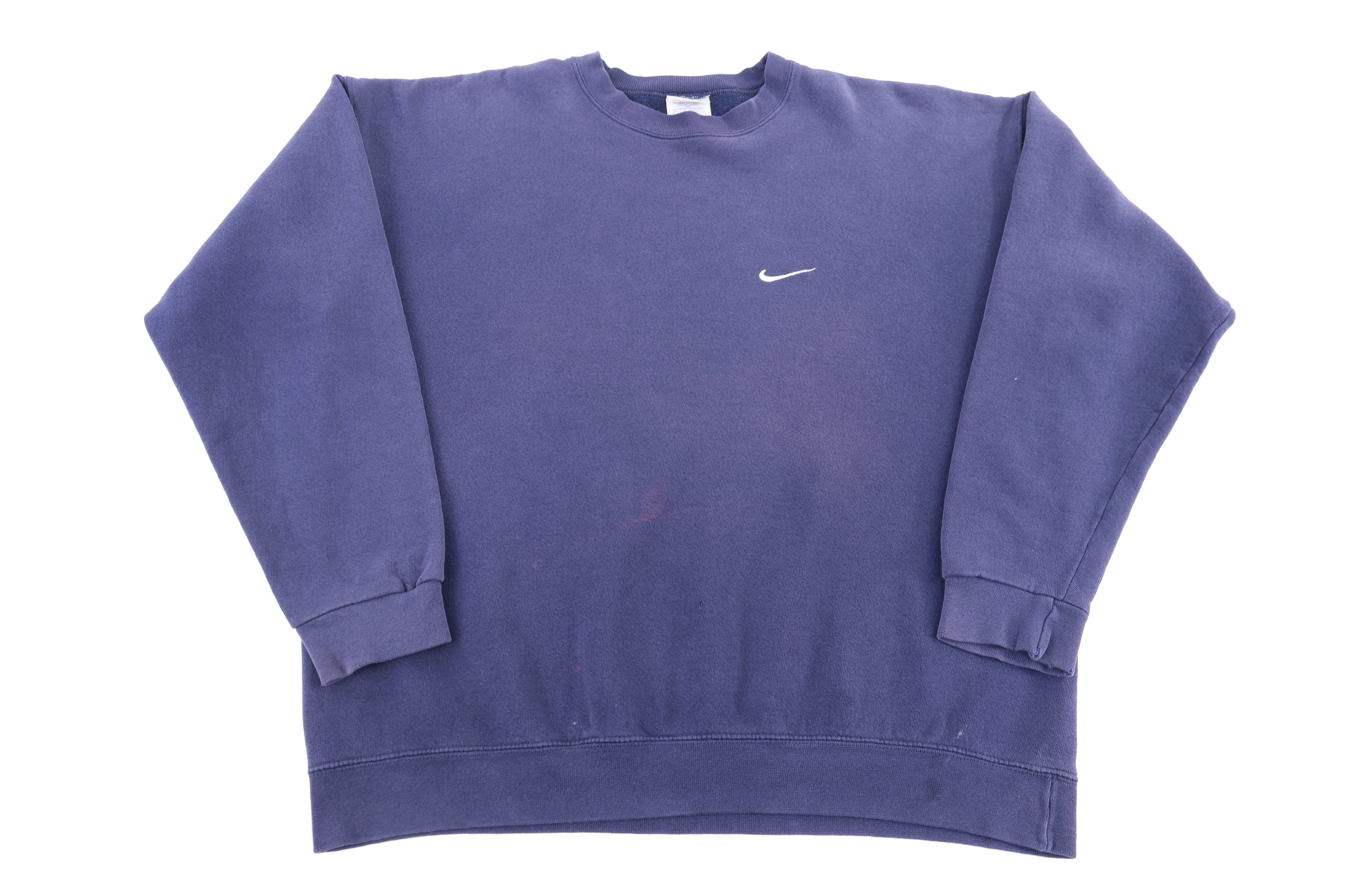90's Nike Embroidered Logo Blue Sweatshirt