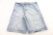 Brooklyn Xpress Light Wash Denim Shorts