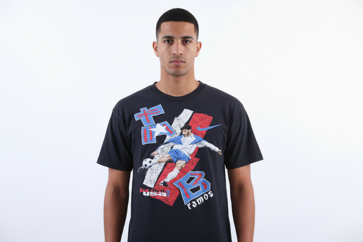90's Nike Tab Ramos Soccer T-shirt
