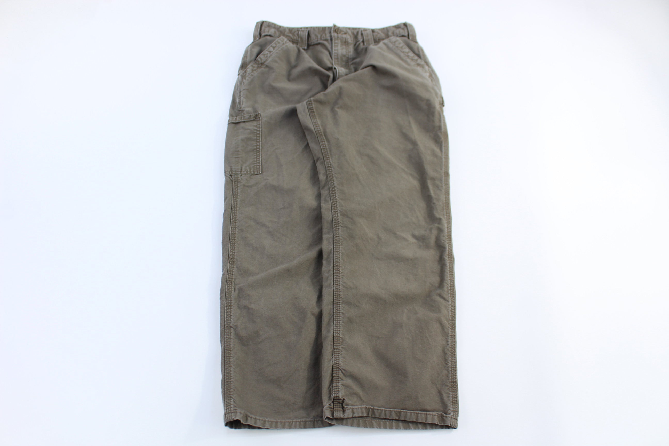 Carhartt Logo Patch Brown Pants