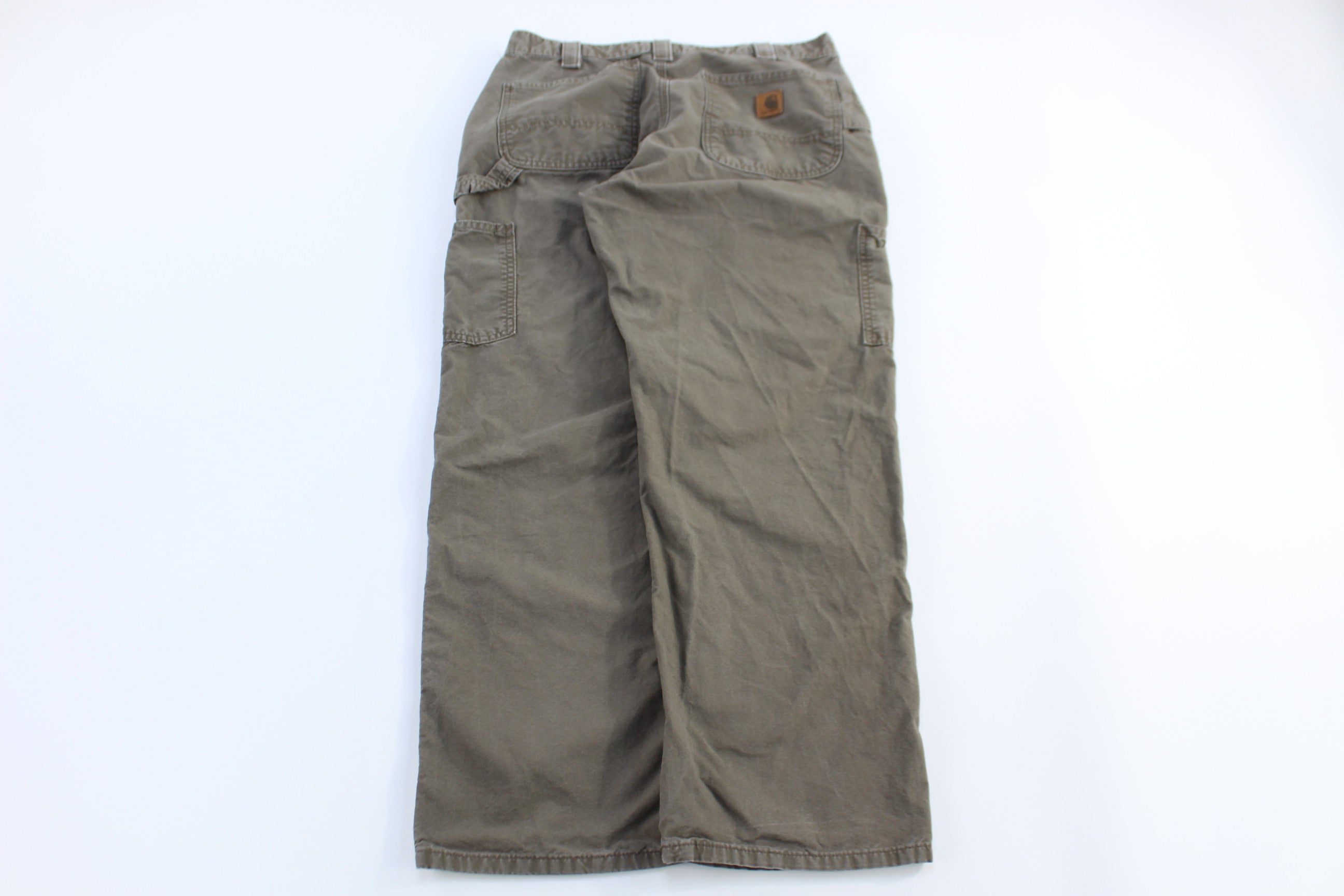 Carhartt Logo Patch Brown Pants