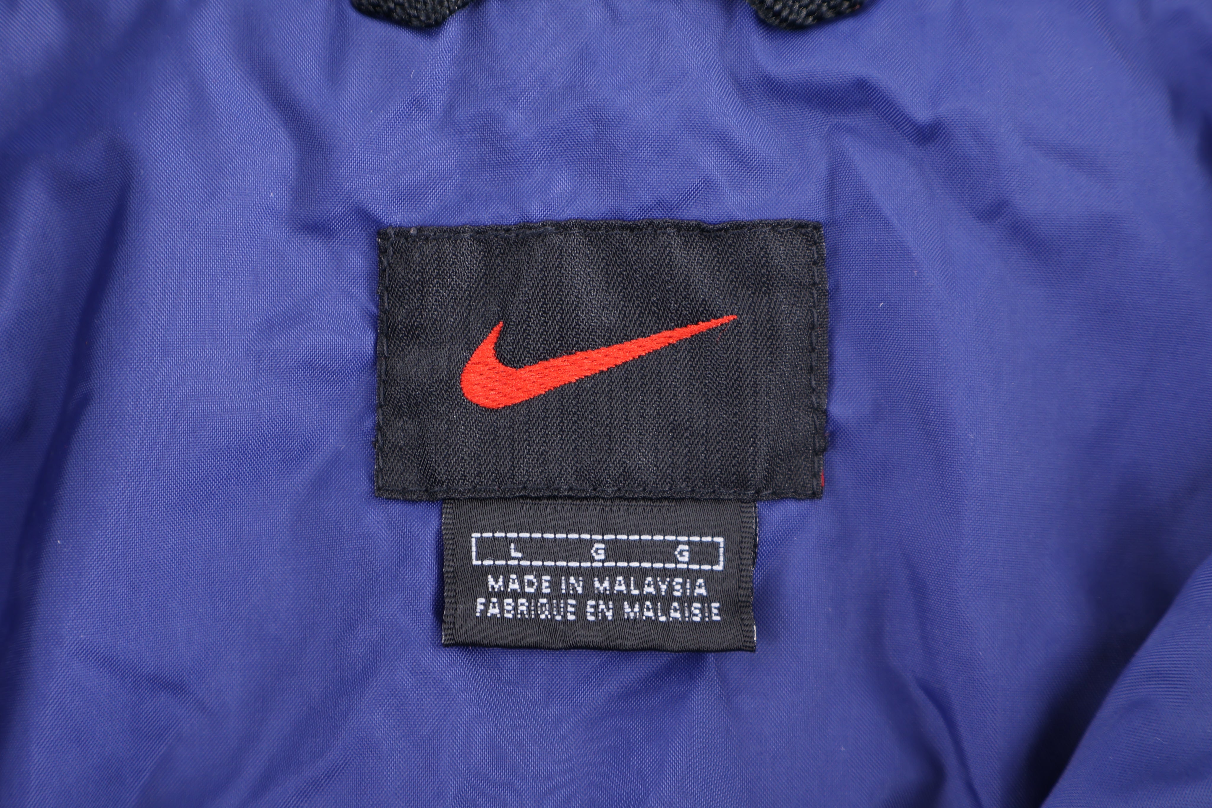 90's Nike Embroidered Logo Multicolor Full Zip Windbreaker