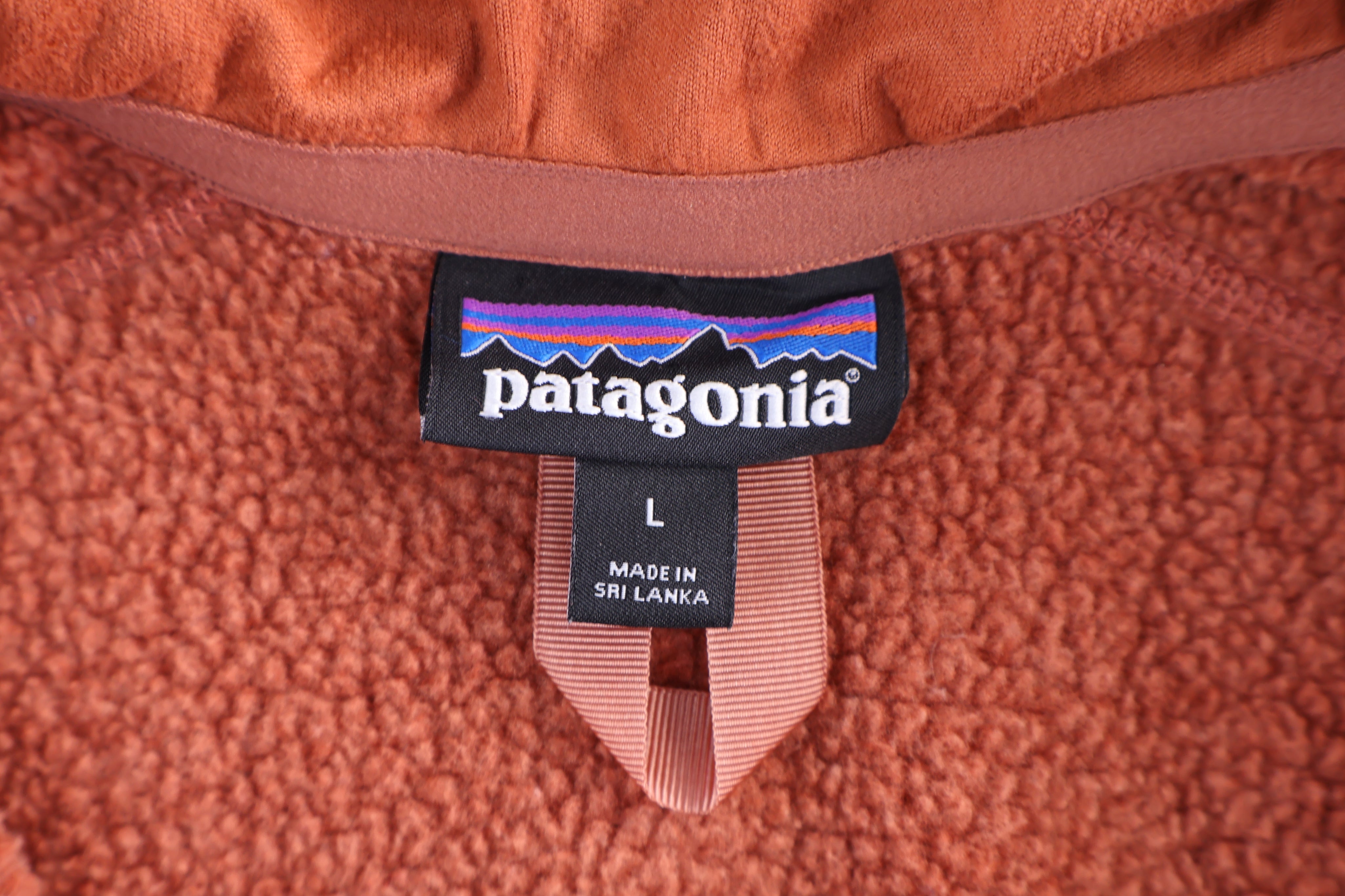 Patagonia Logo Patch Orange Quarter Zip Pullover