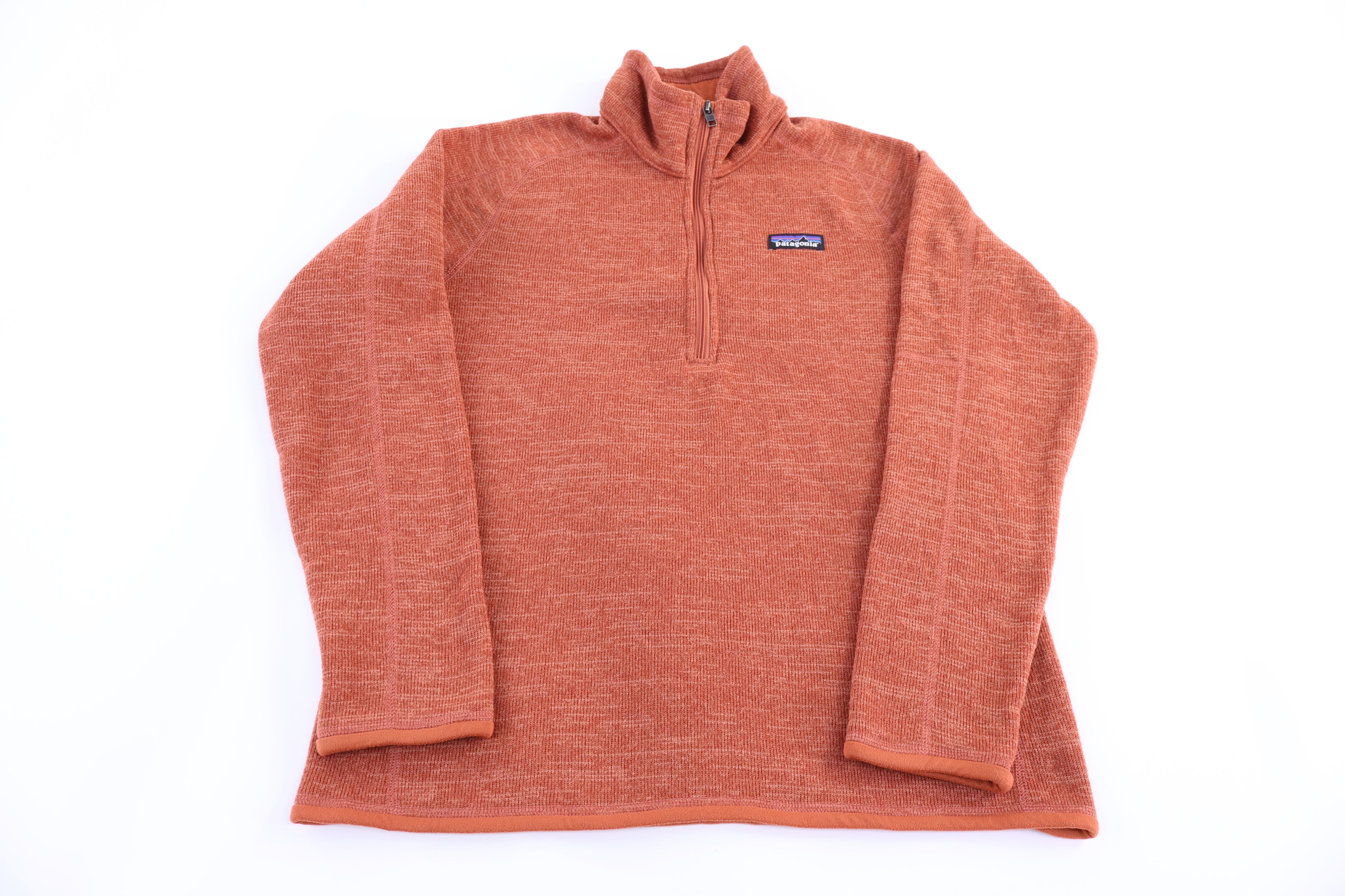 Patagonia Logo Patch Orange Quarter Zip Pullover