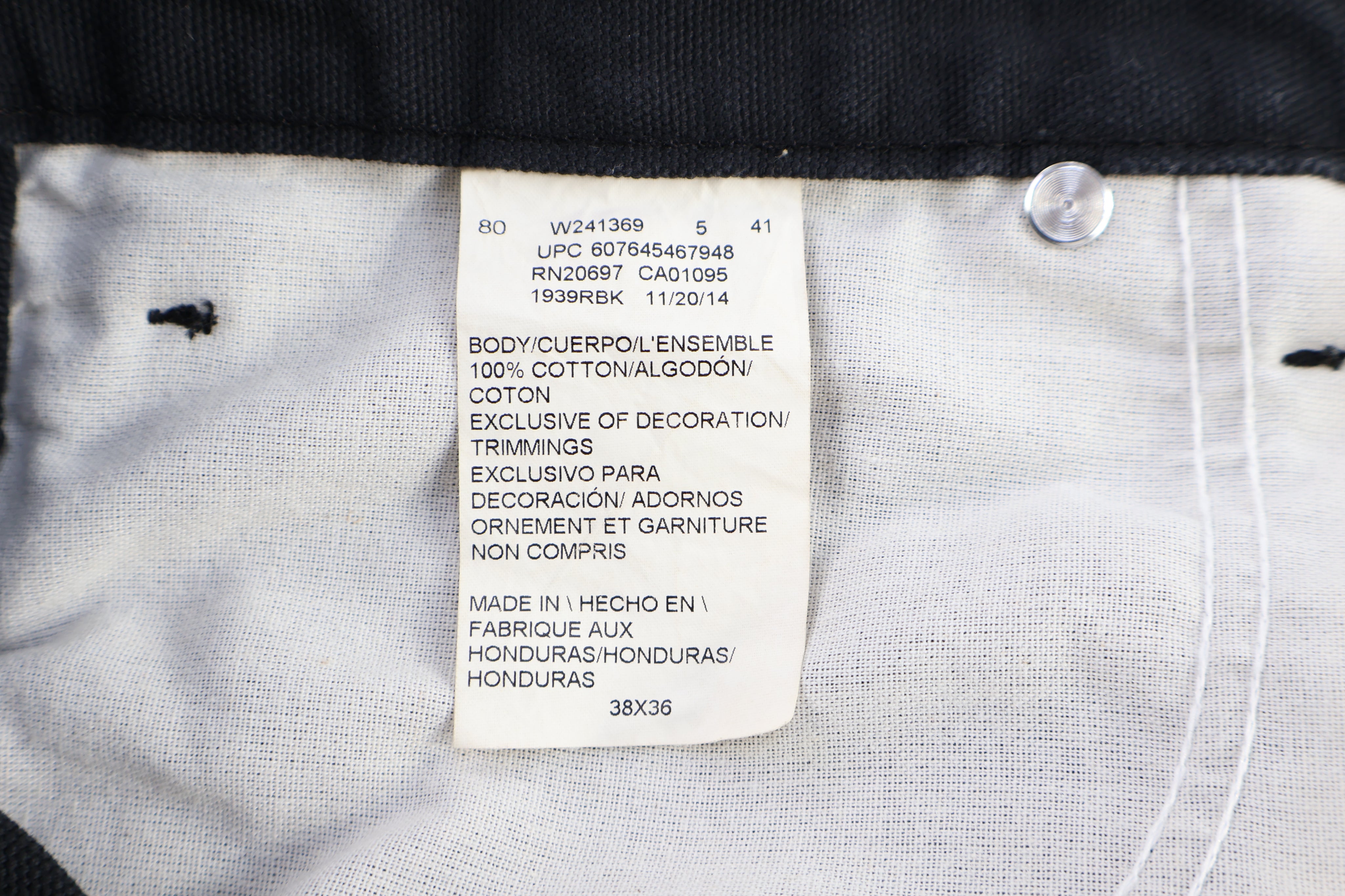 Dickies Logo Patch Black Carpenter Pants