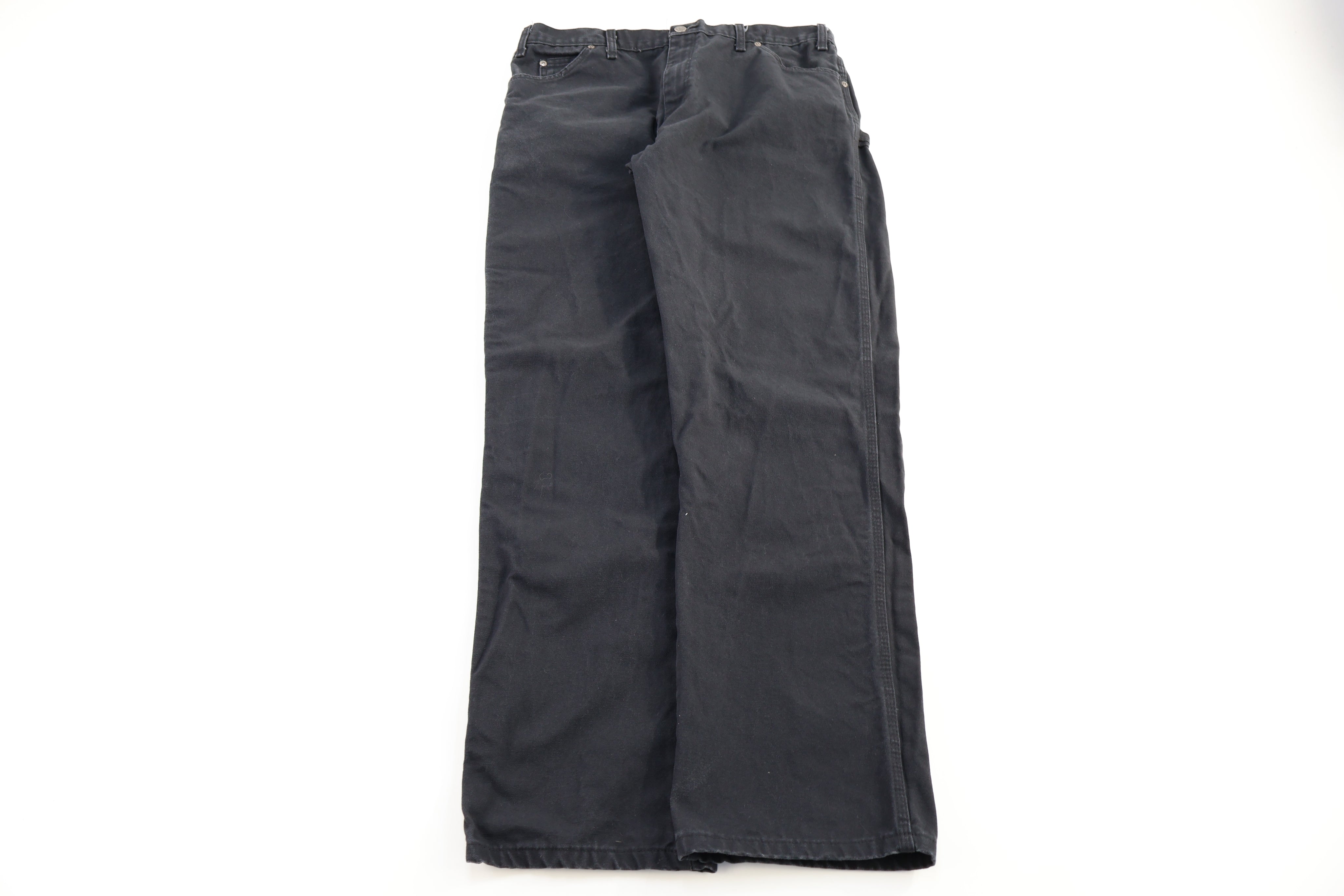 Dickies Logo Patch Black Carpenter Pants