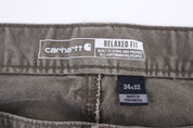 Carhartt Logo Patch Khaki Relaxed Fit Pants