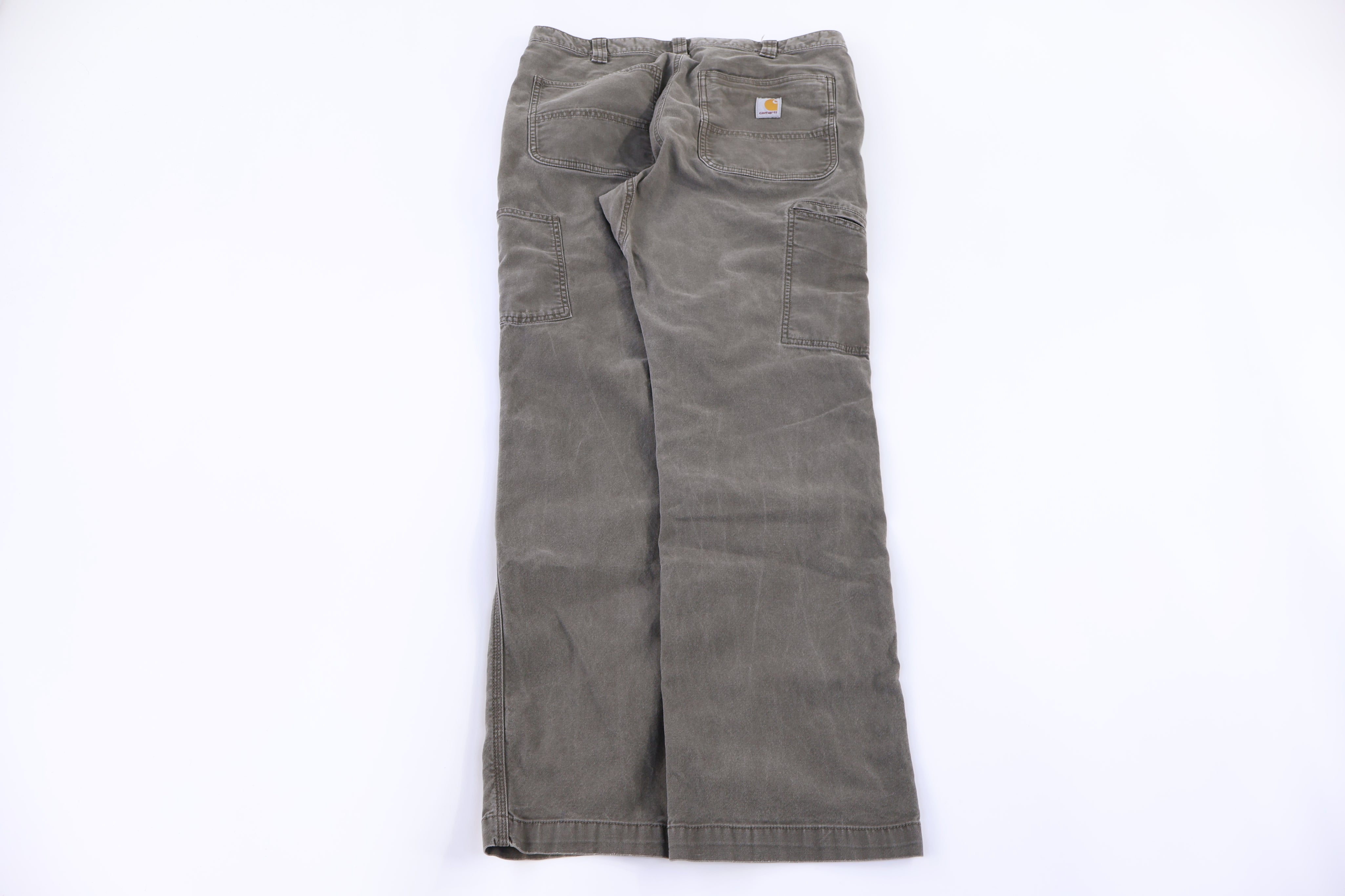 Carhartt Logo Patch Khaki Relaxed Fit Pants