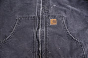 Carhartt Logo Patch Grey Full Zip Jacket