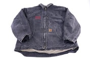 Carhartt Logo Patch Grey Full Zip Jacket