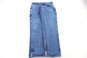 Carhart Logo Patch Dark Wash Denim Jeans