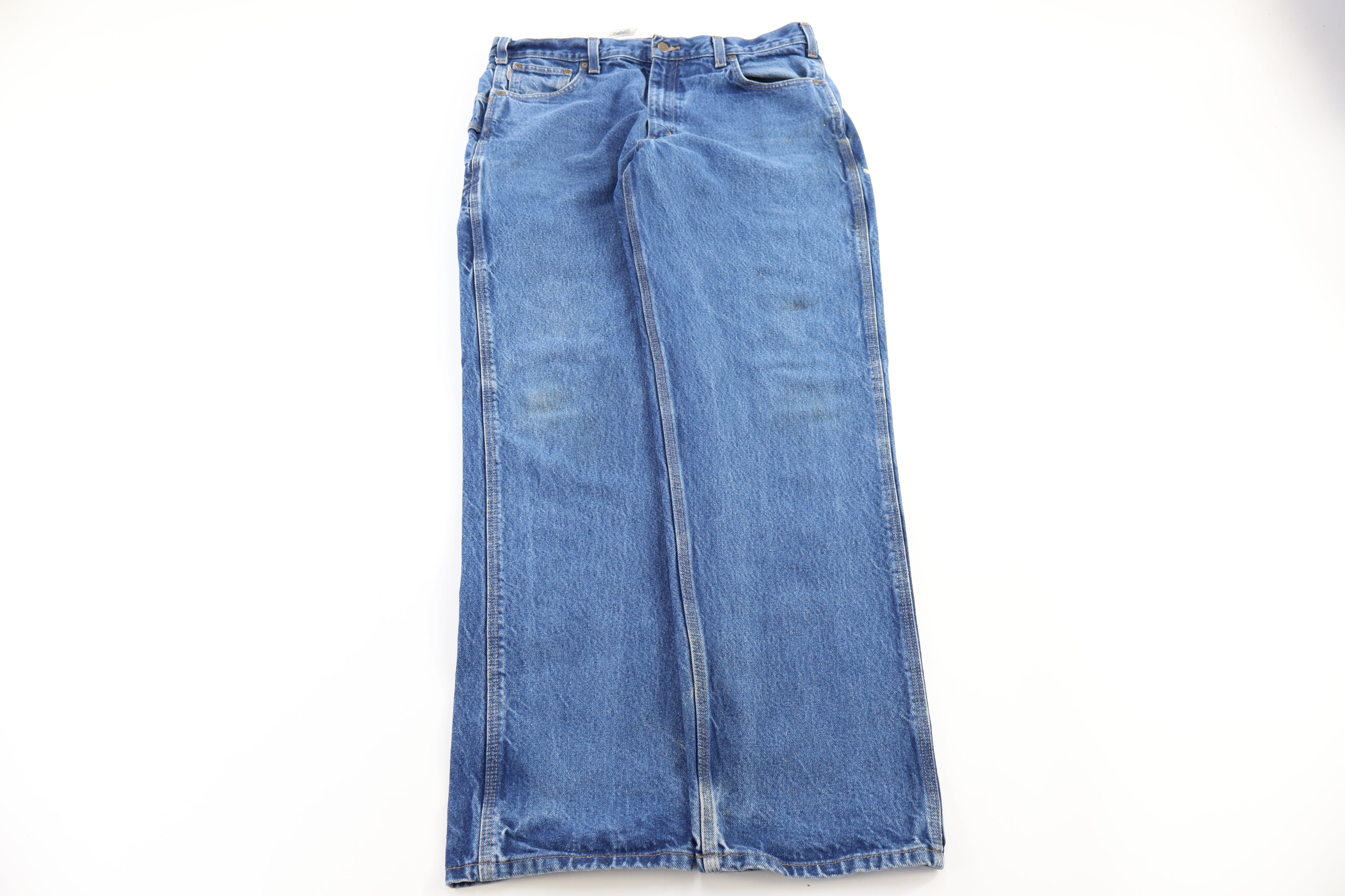 Carhart Logo Patch Dark Wash Denim Jeans
