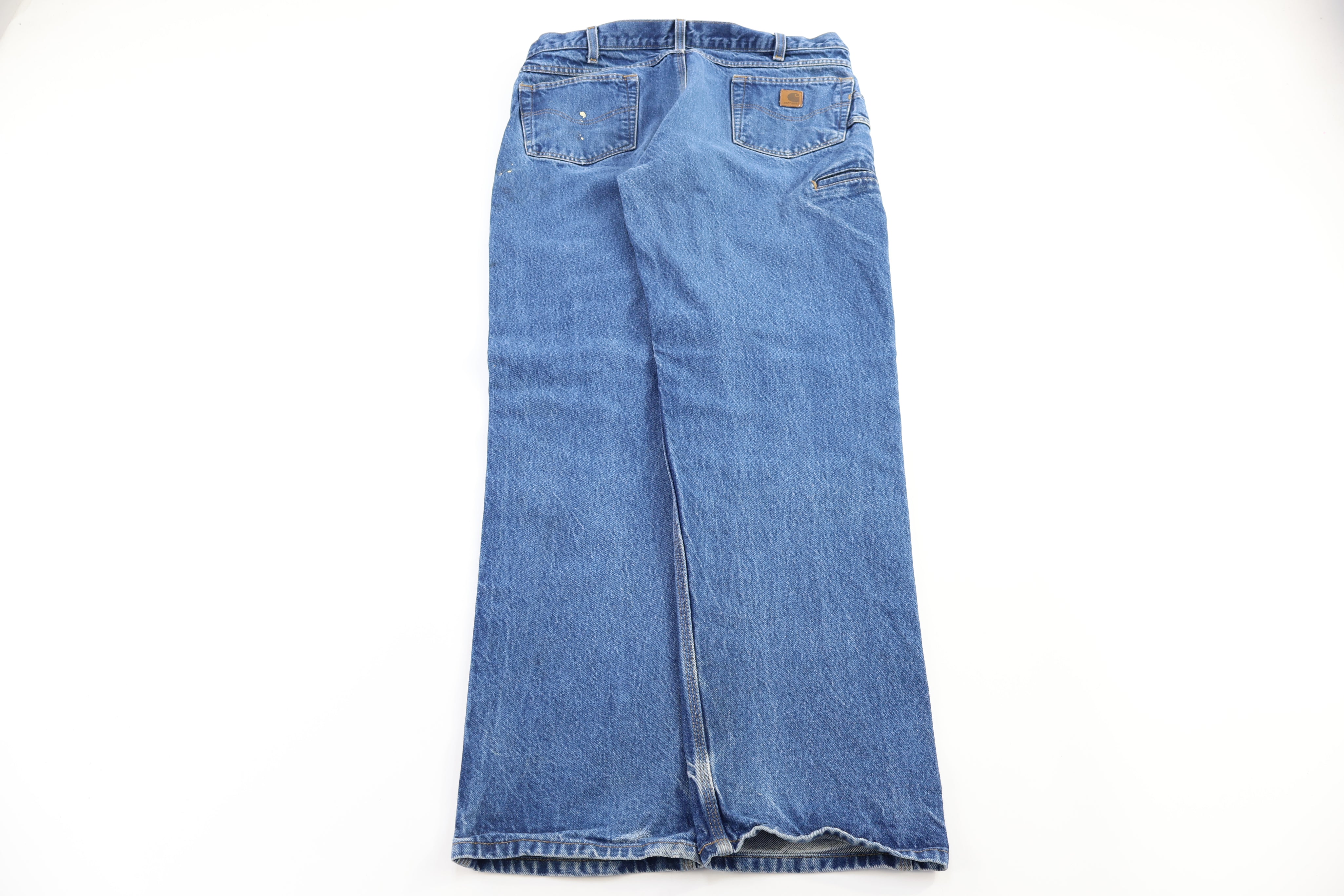 Carhart Logo Patch Dark Wash Denim Jeans