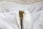 Women's Bebe White Diamond Quilted Full Zip Jacket