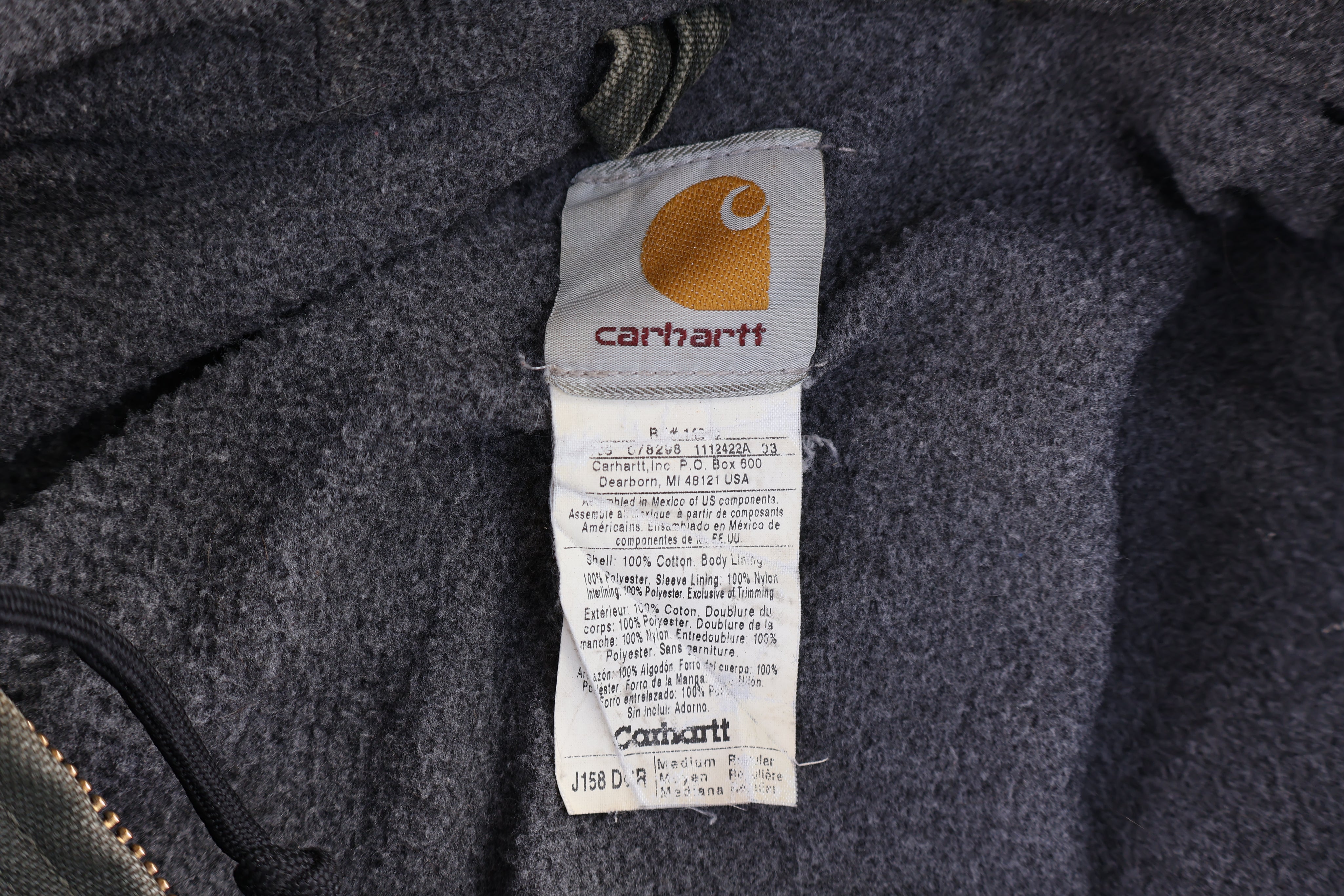 Carhartt Logo Patch Full Zip Jacket