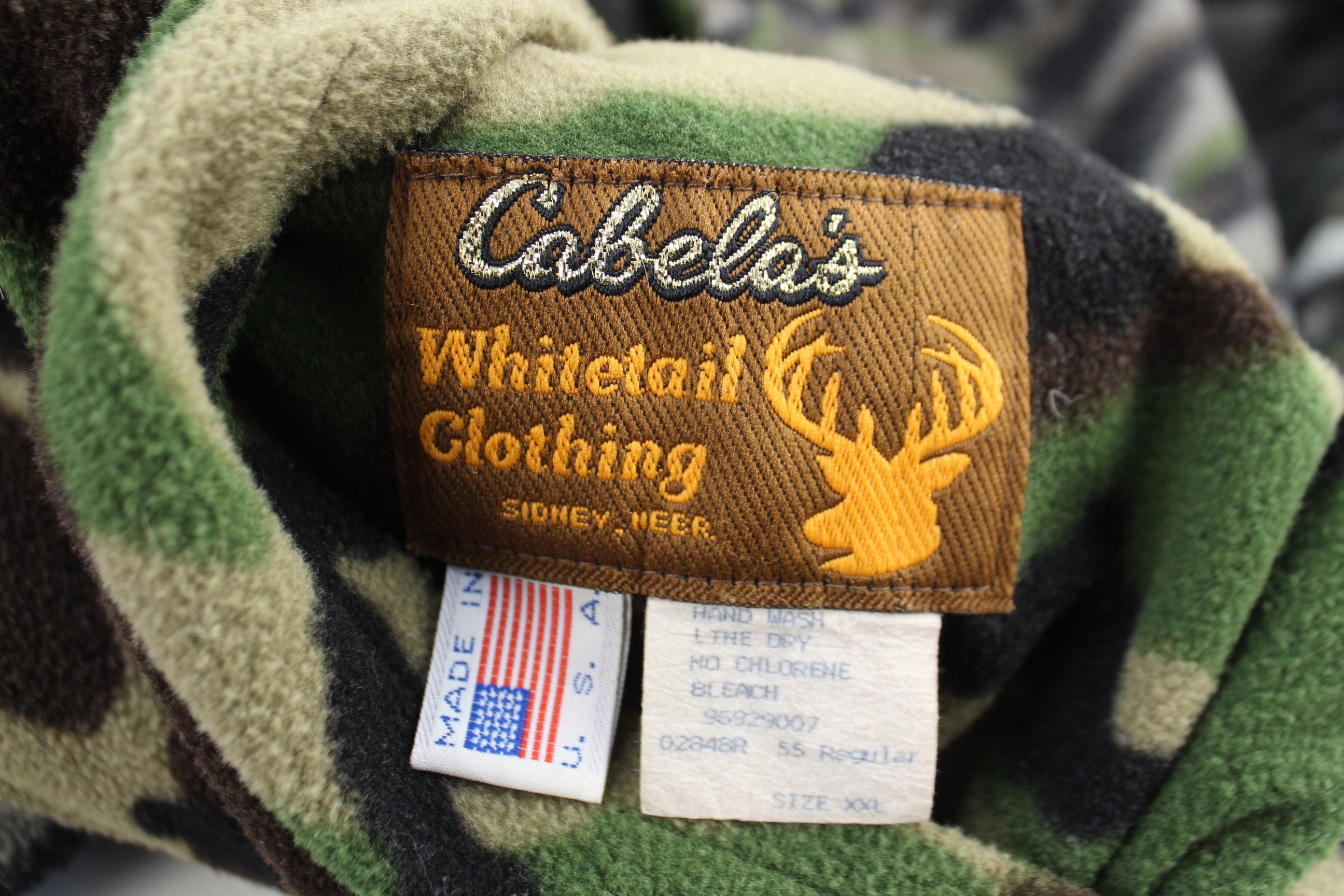 Vintage Cabela's White Tail Reversible Camo Jacket