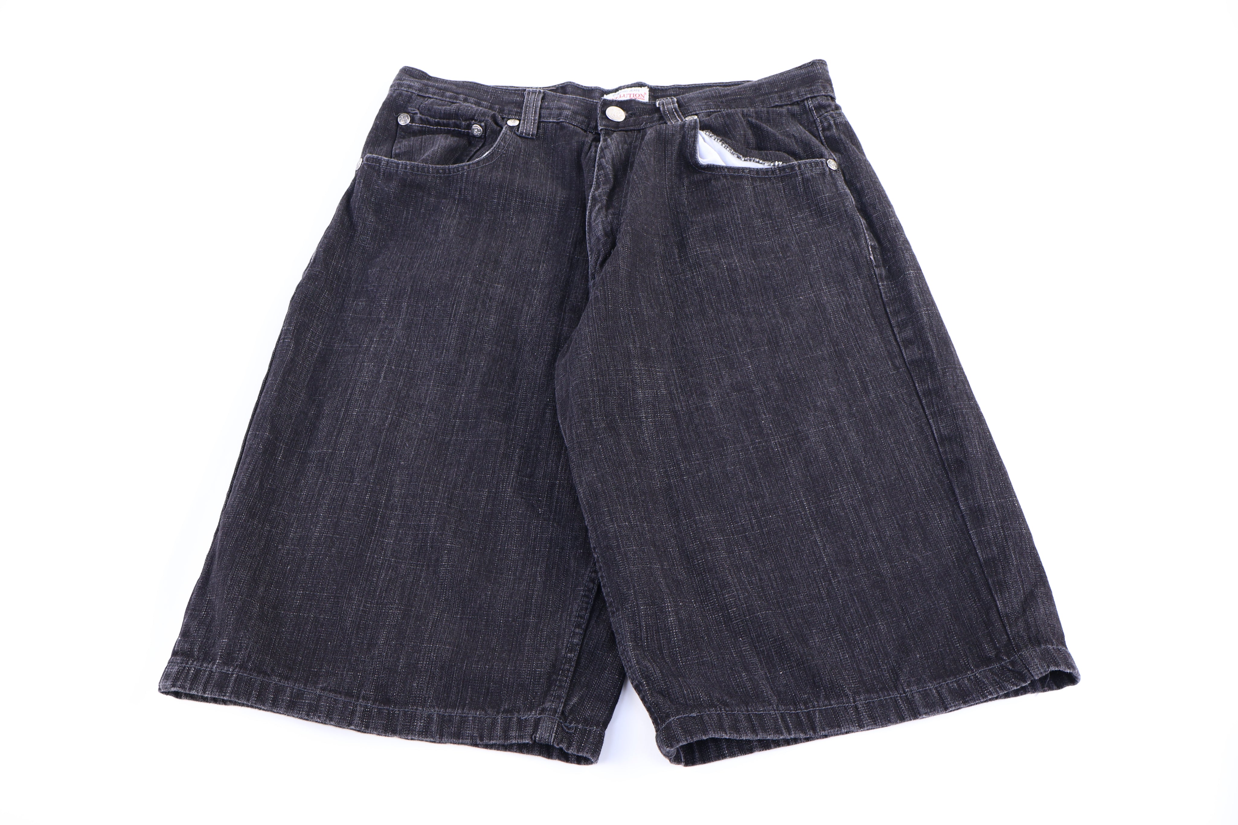 Y2K Evolution Black Denim Shorts