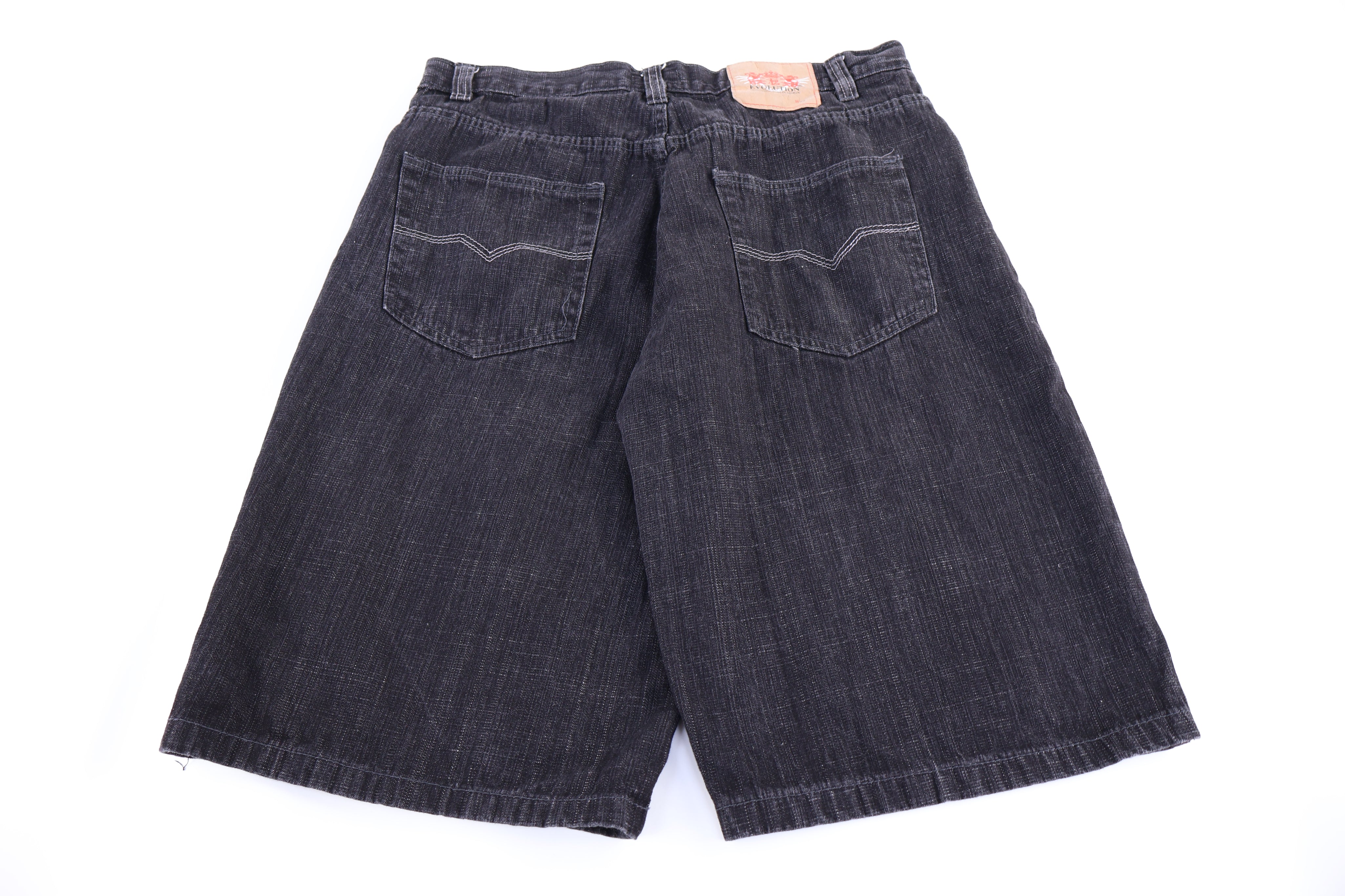 Y2K Evolution Black Denim Shorts