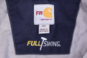 Carhartt Logo Patch Blue Full Zip Jacket