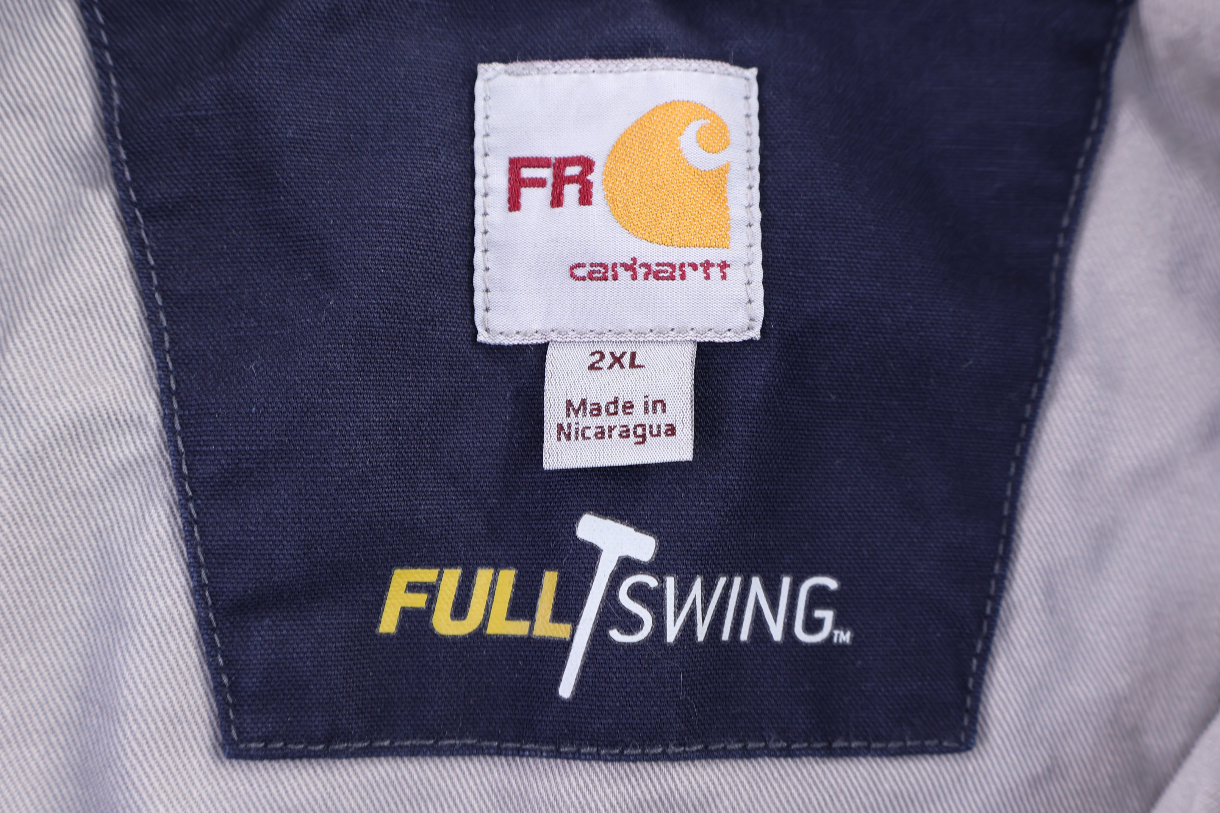 Carhartt Logo Patch Blue Full Zip Jacket