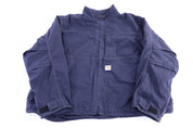 Carhartt Logo Patch Blue Full Zip Jacket