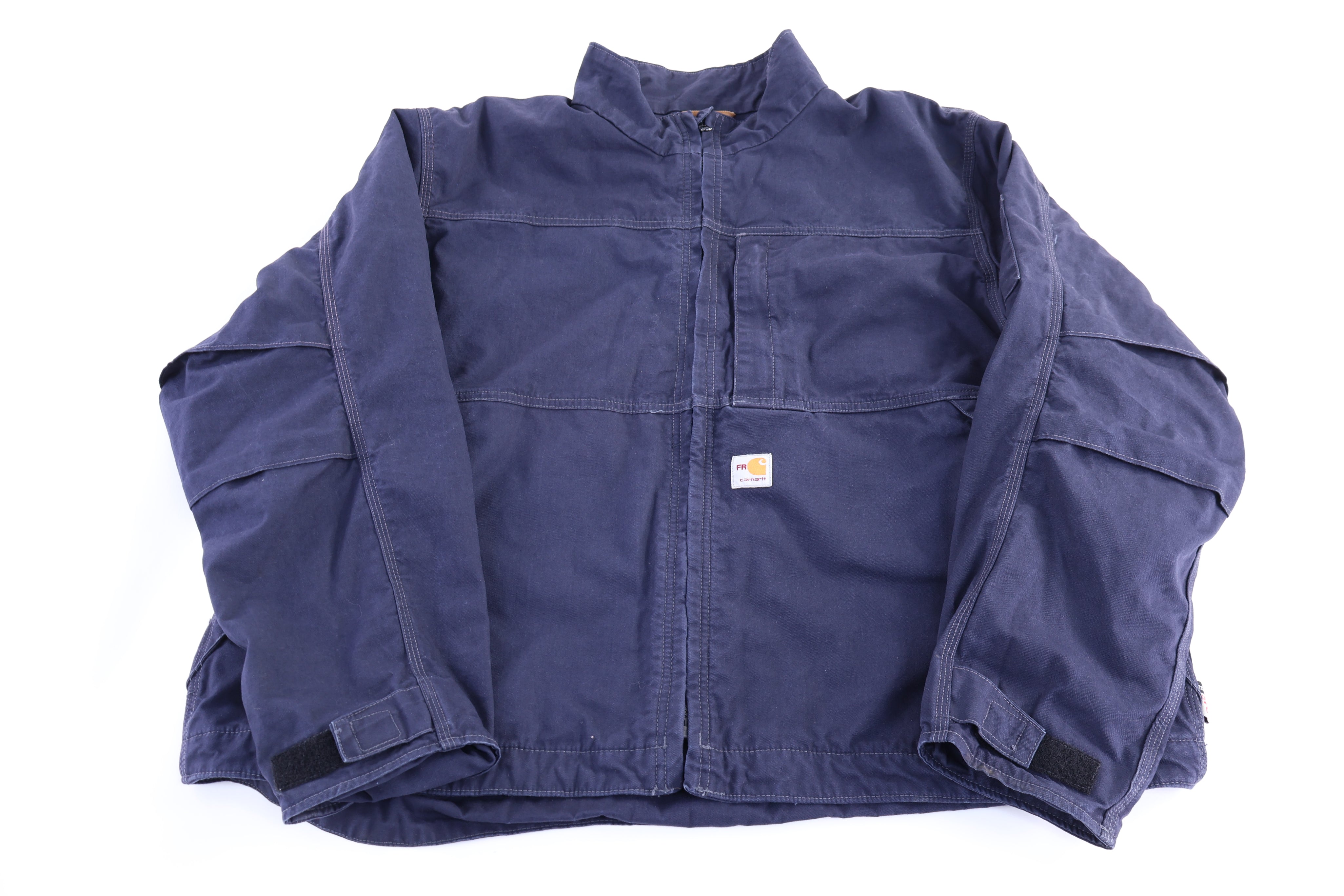 Carhartt Logo Patch Blue Full Zip Jacket