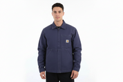 Carhartt Logo Patch Blue Full Zip Jacket