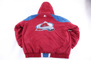 90's Starter Colorado Avalanche Full Zip Puffer Jacket