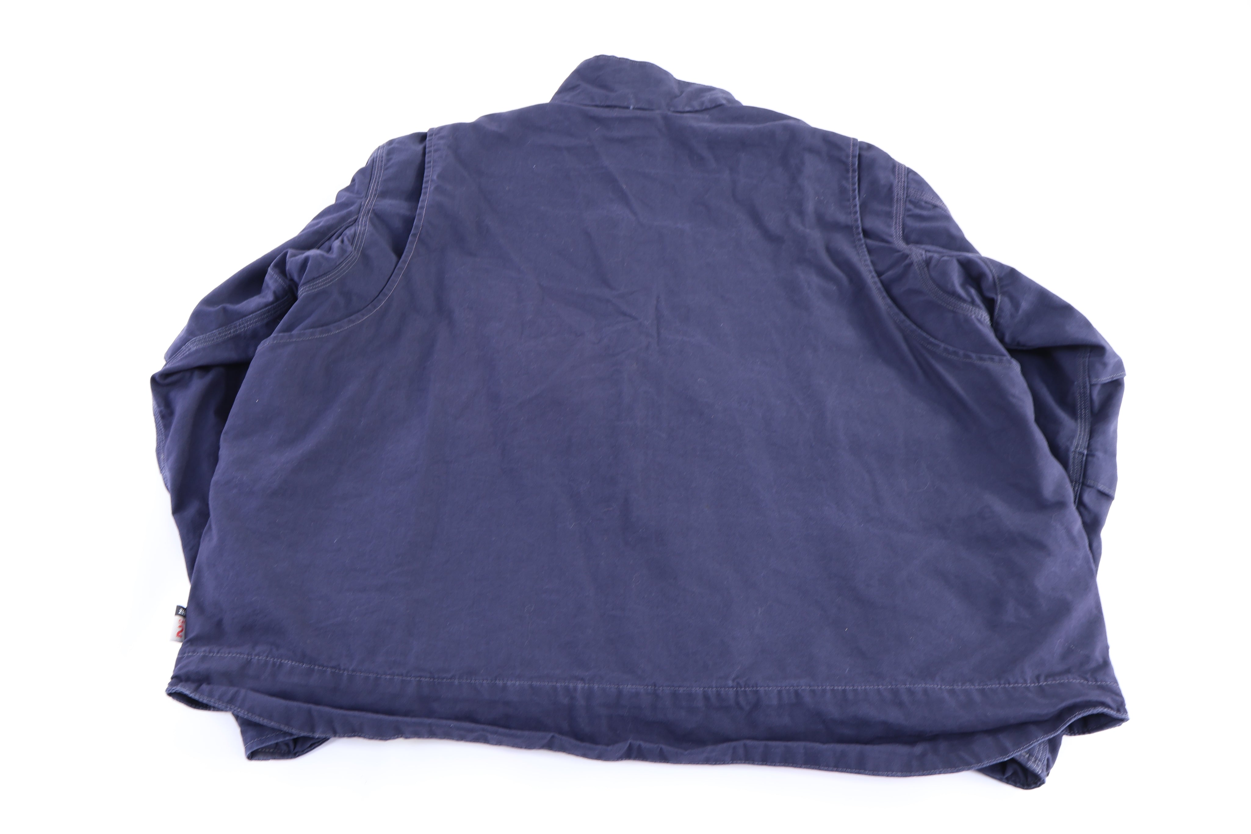 Carhartt Logo Patch Blue Full Zip Jacket