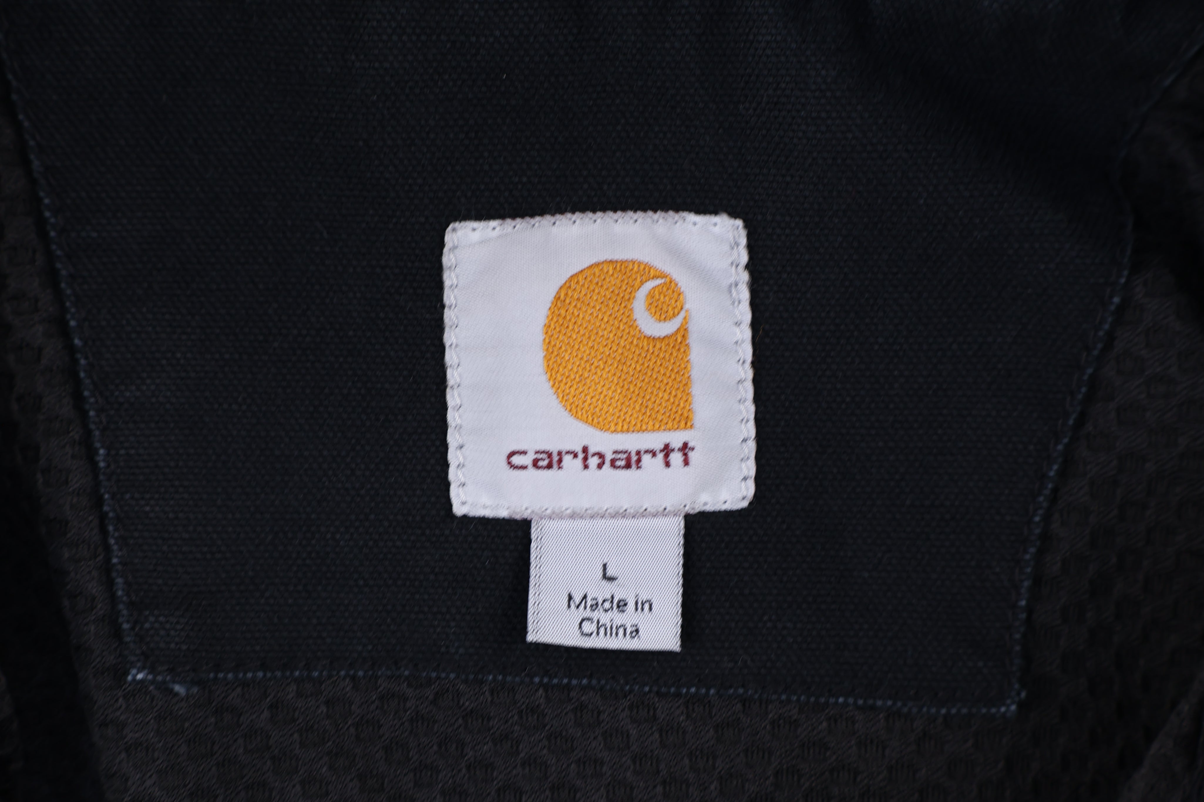 Carhartt Logo Patch Black Full Zip Jacket
