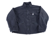 Carhartt Logo Patch Black Full Zip Jacket