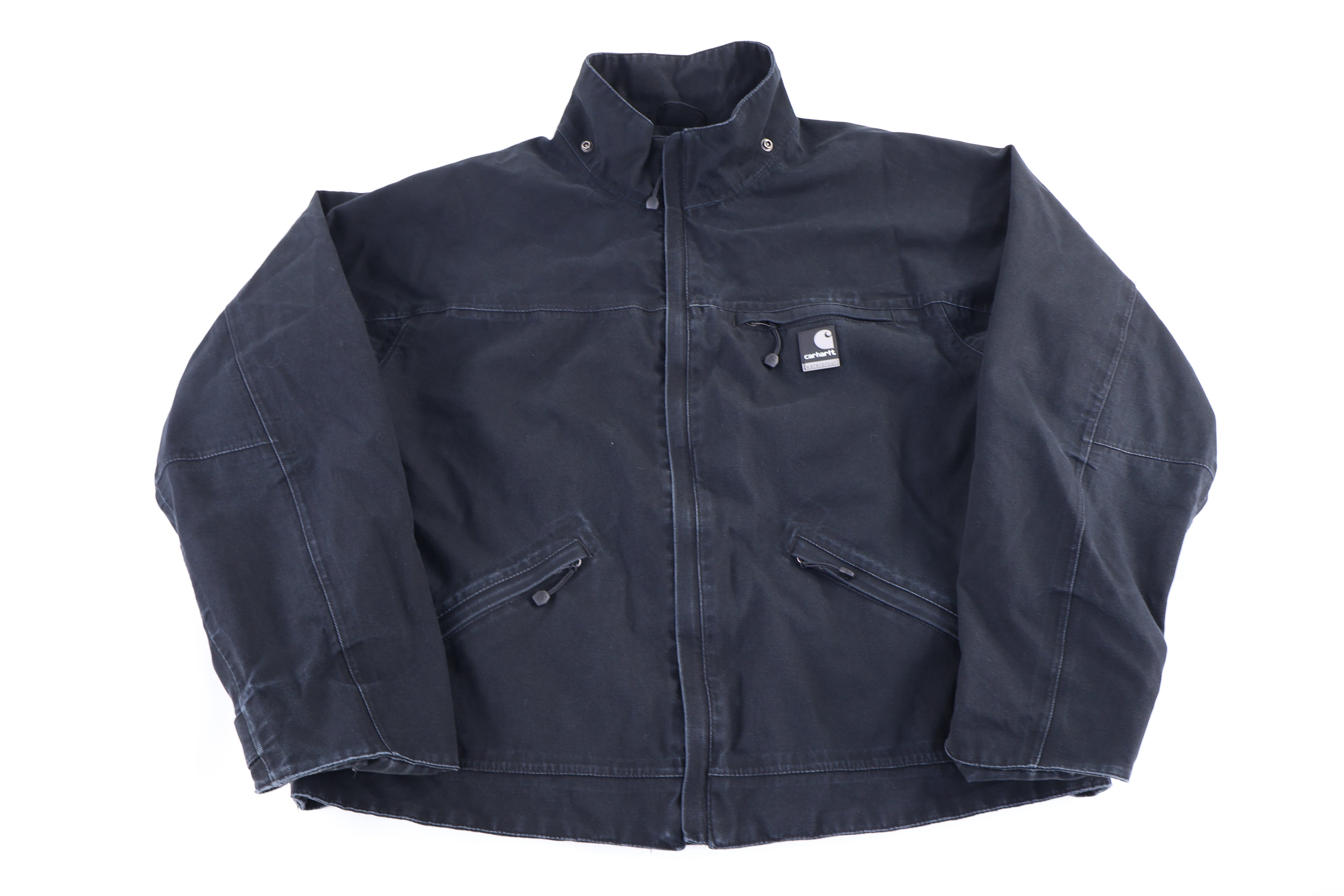 Carhartt Logo Patch Black Full Zip Jacket