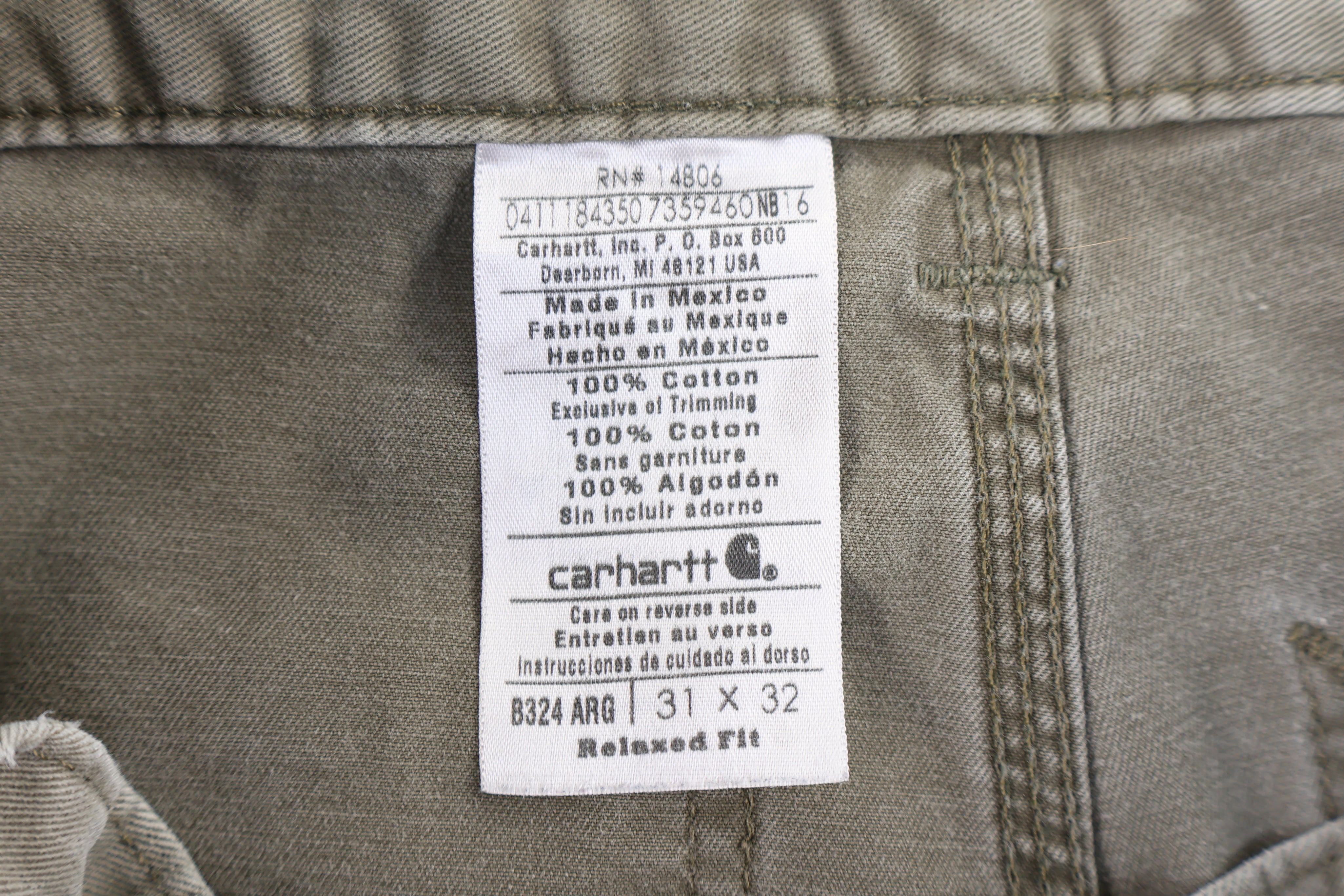 Carhartt Logo Patch Green Pants