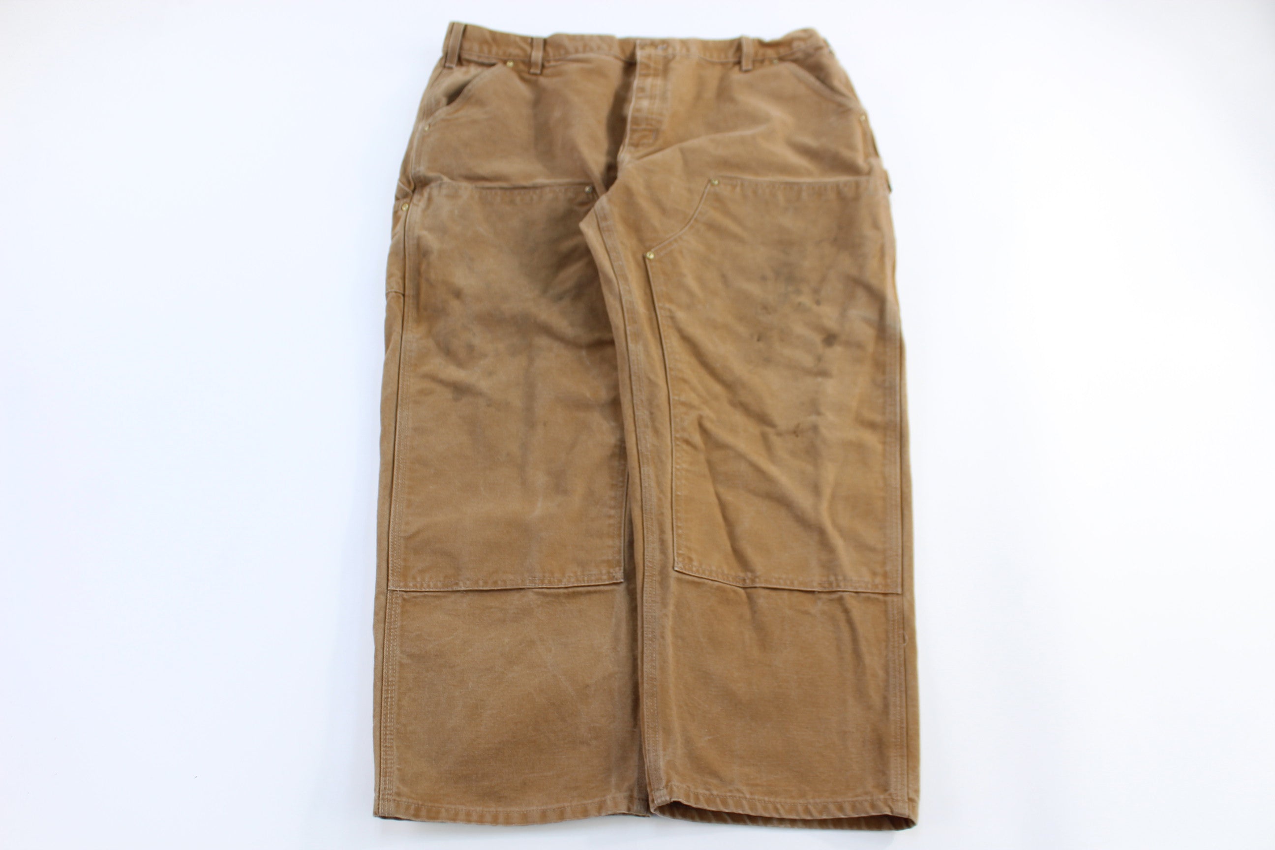 Carhartt Logo Patch Tan Double Knee Pants