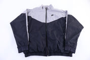Vintage Nike Embroidered Logo Grey & Black Full Zip Jacket