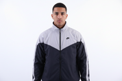Vintage Nike Embroidered Logo Grey & Black Full Zip Jacket