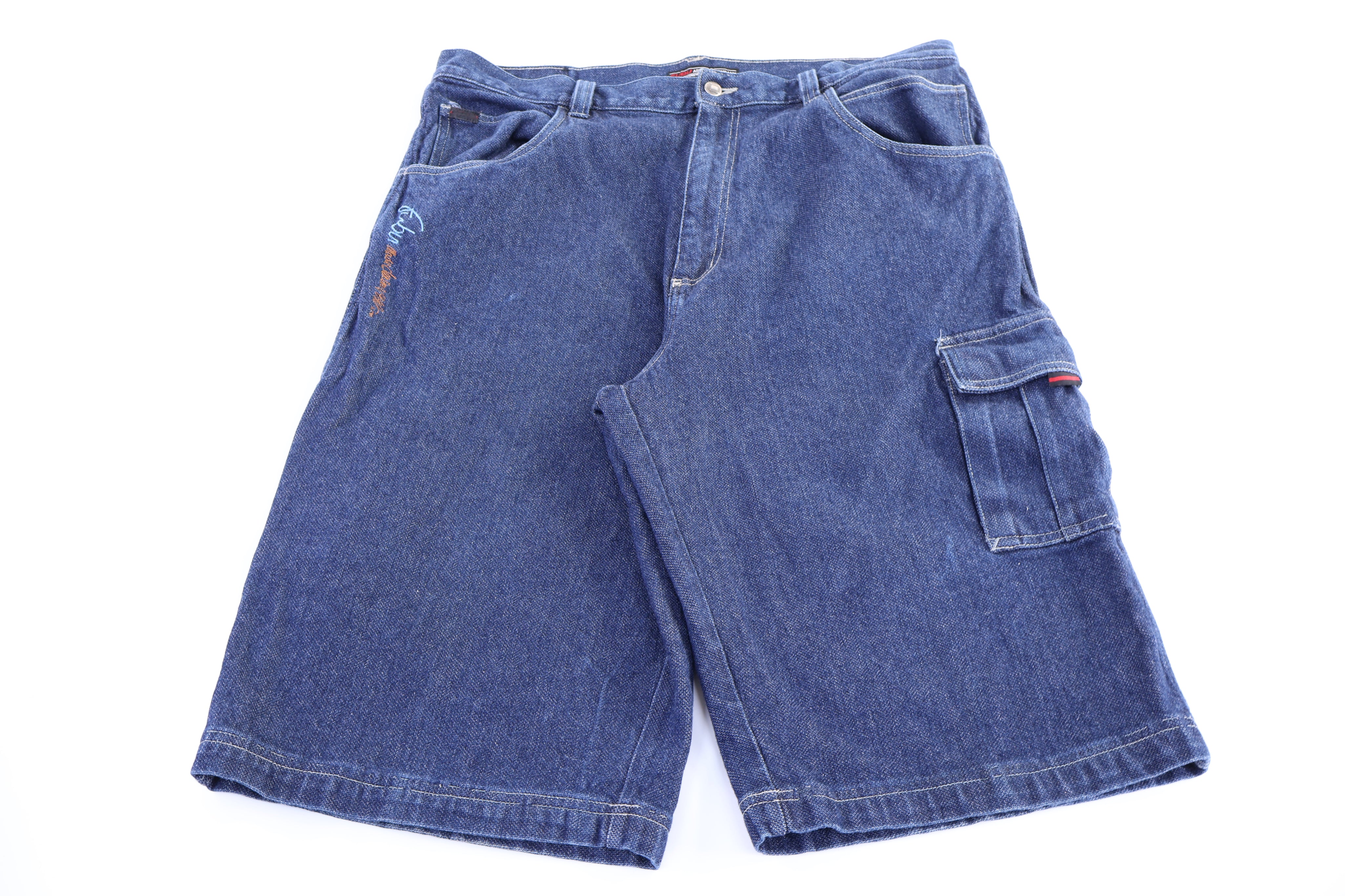 FUBU Dark Wash Denim Shorts