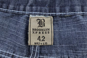 Y2K Brooklyn Xpress Dark Wash Denim Shorts