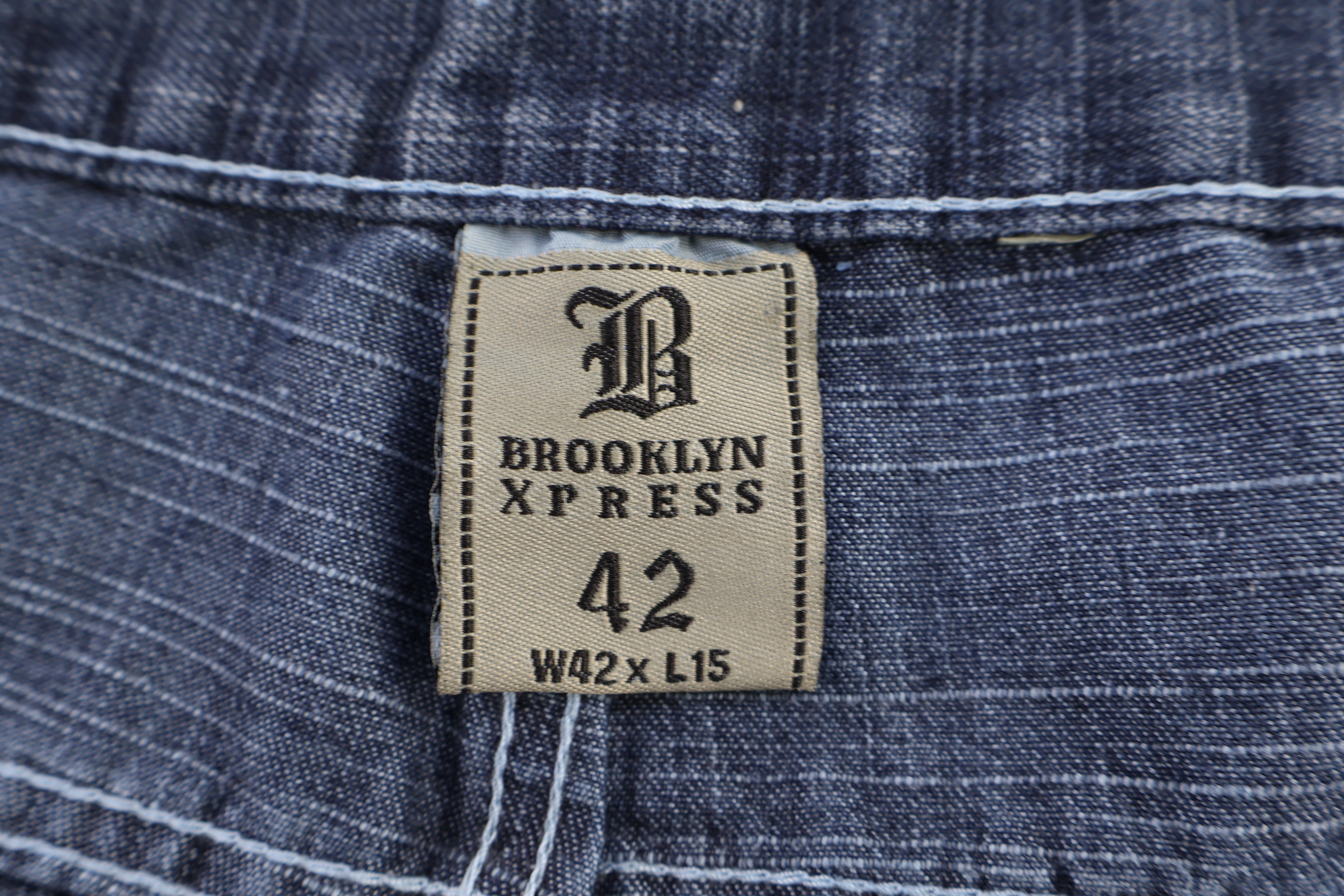 Y2K Brooklyn Xpress Dark Wash Denim Shorts