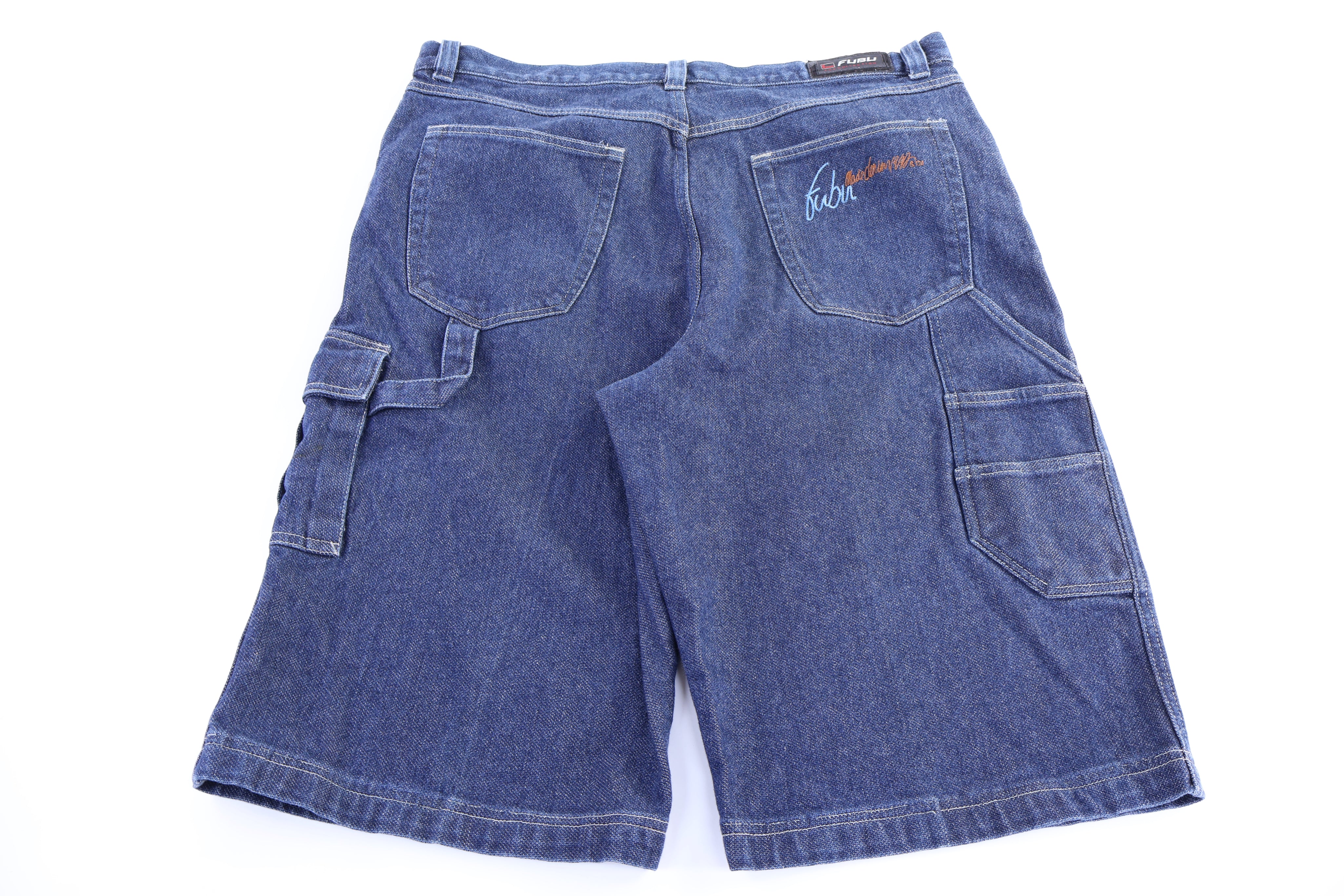 FUBU Dark Wash Denim Shorts