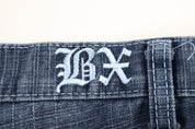Y2K Brooklyn Xpress Dark Wash Denim Shorts