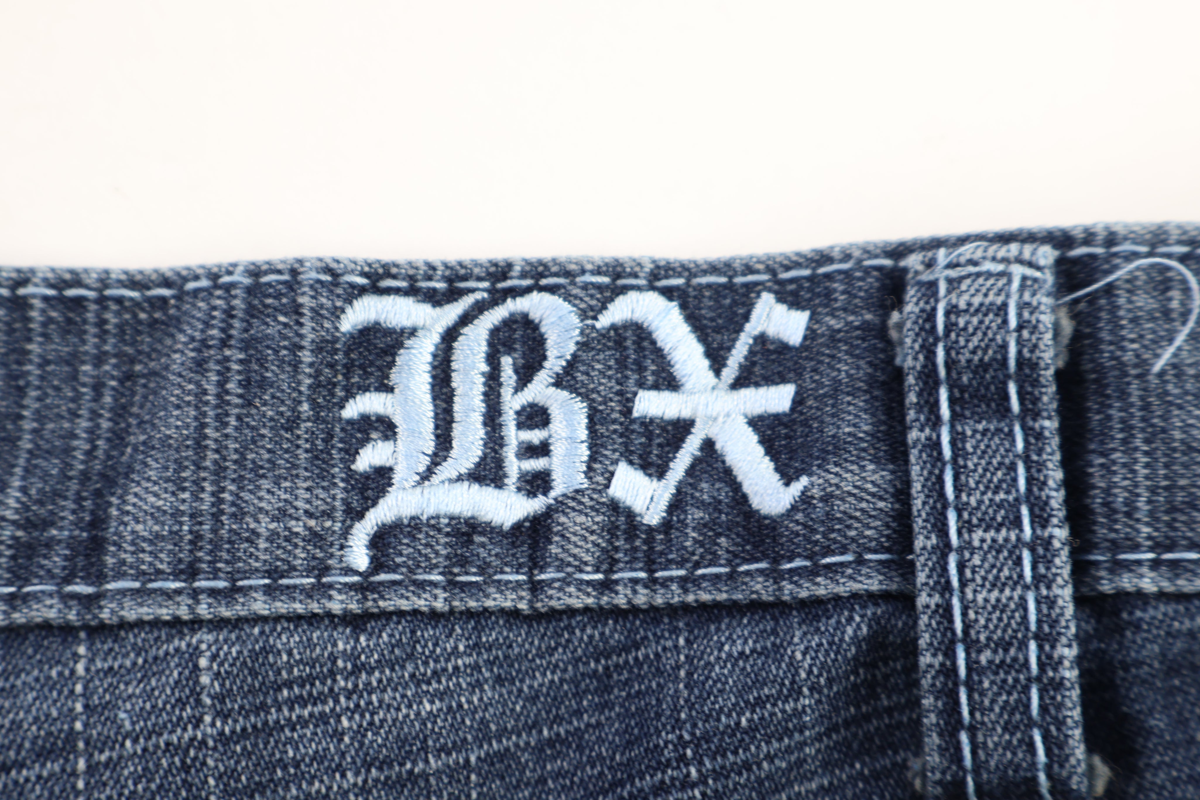 Y2K Brooklyn Xpress Dark Wash Denim Shorts